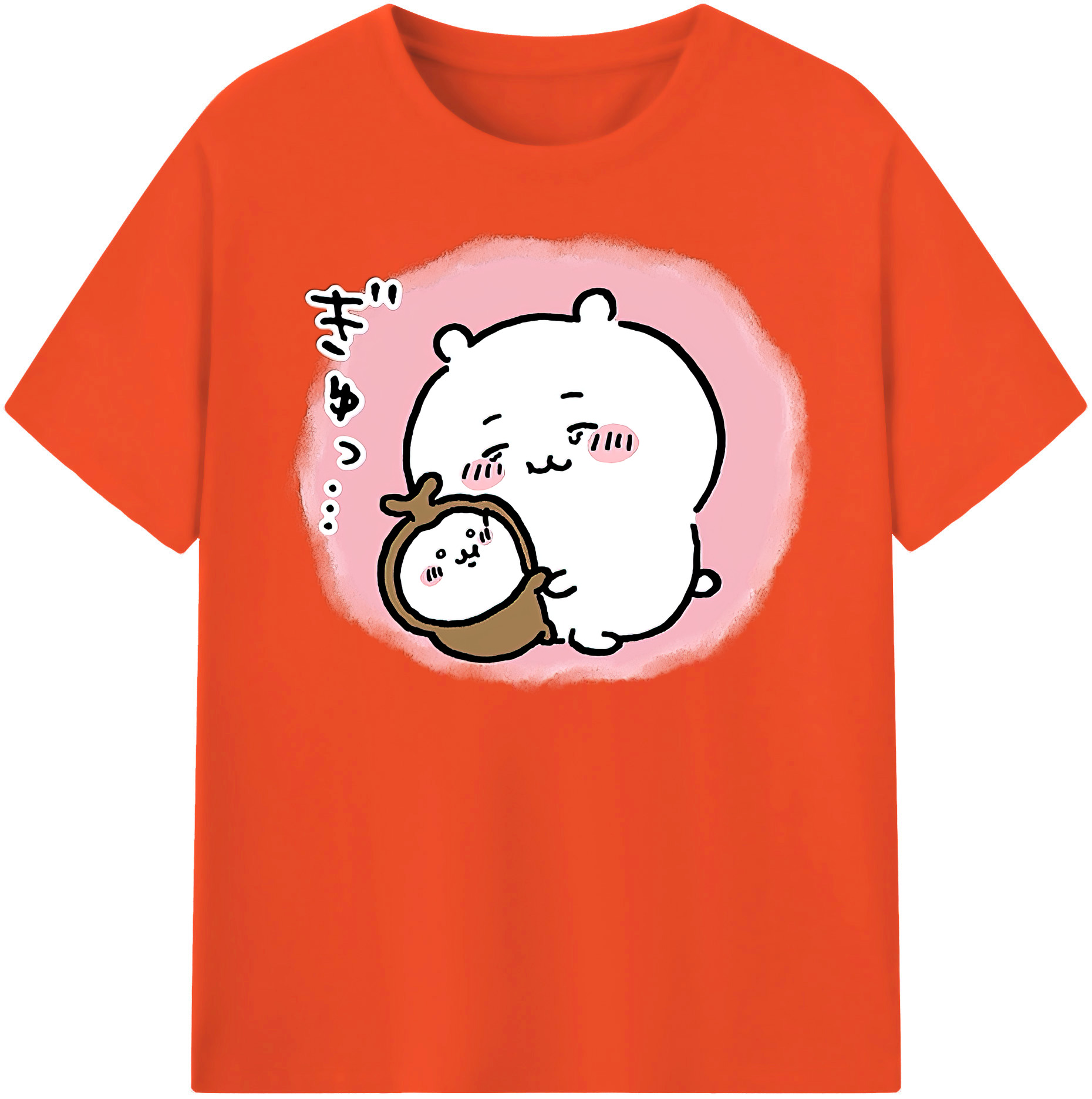 （画像用） ちいかわ ちいかわ Chii-kawa chiikawa 綿100％半袖Tシャツ（フロントプリント）