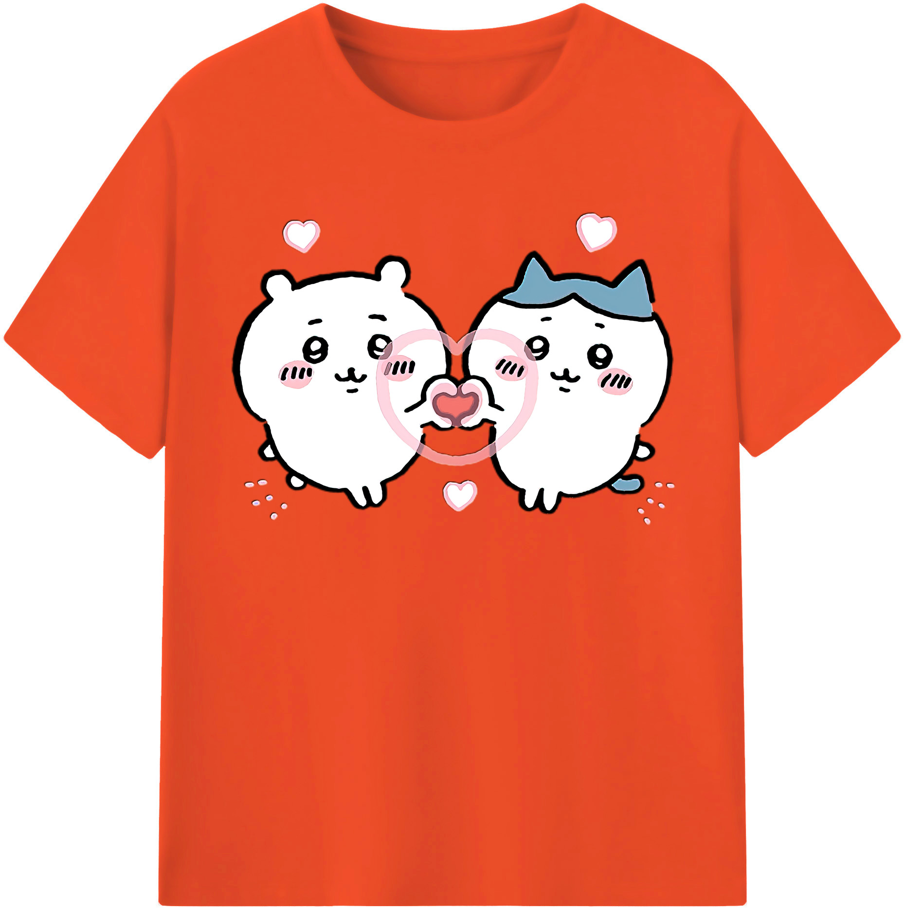 （画像用） ちいかわ ちいかわ Chii-kawa chiikawa 綿100％半袖Tシャツ（フロントプリント）