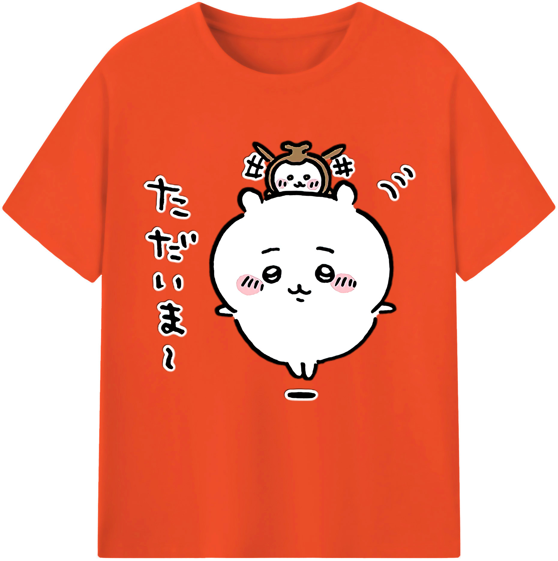 （画像用） ちいかわ ちいかわ Chii-kawa chiikawa 綿100％半袖Tシャツ（フロントプリント）