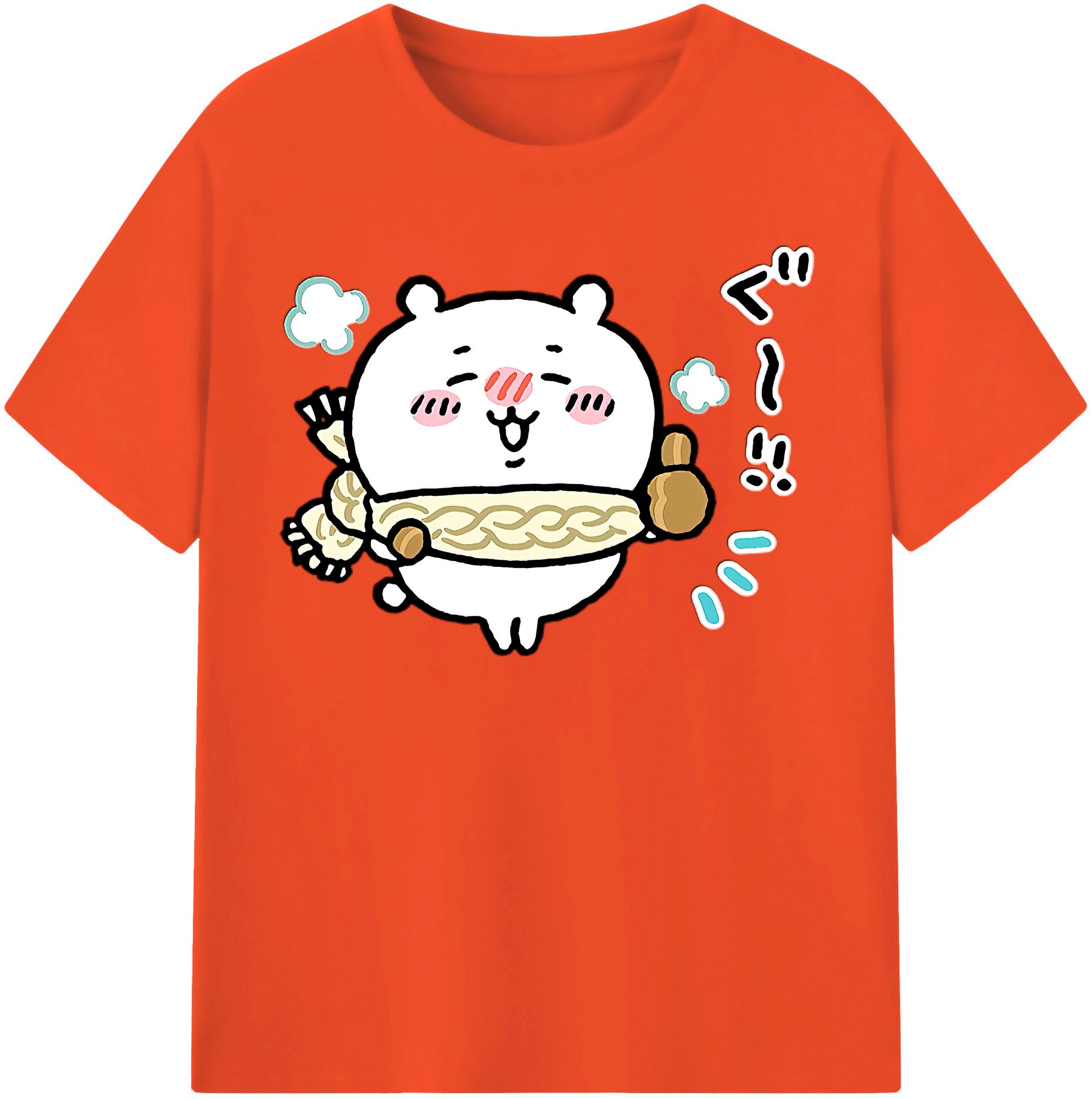 （画像用） ちいかわ ちいかわ Chii-kawa chiikawa 綿100％半袖Tシャツ（フロントプリント）