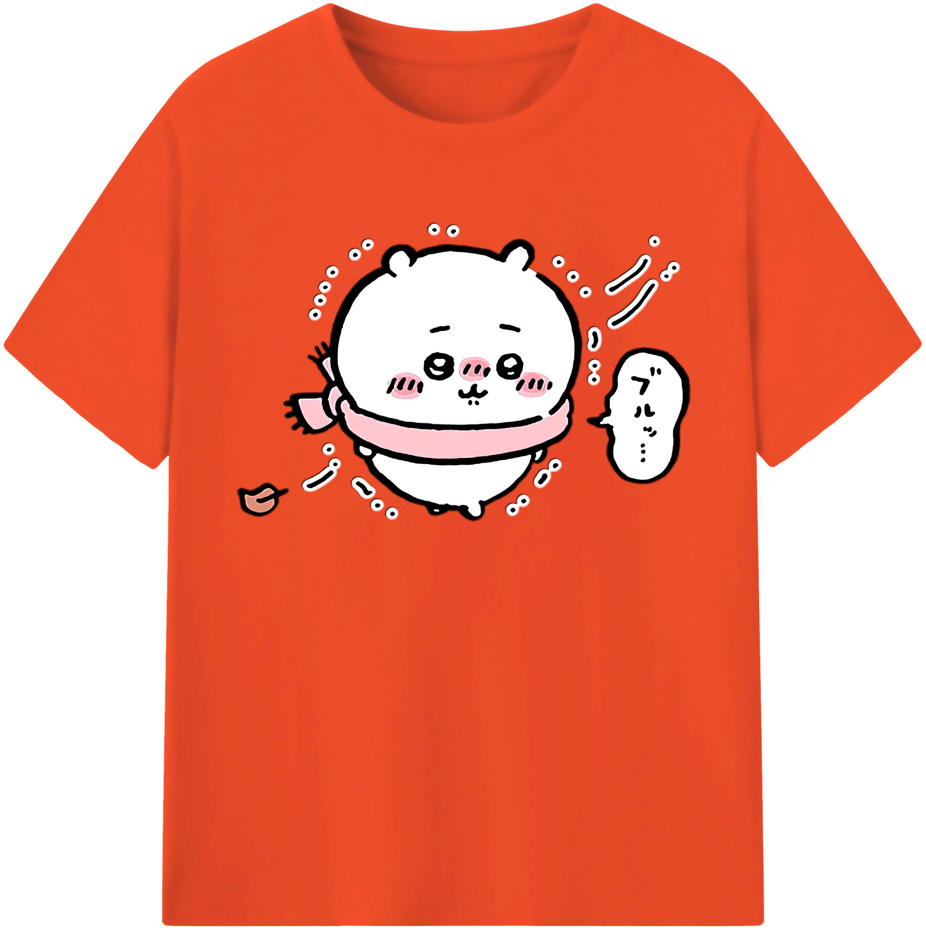 （画像用） ちいかわ ちいかわ Chii-kawa chiikawa 綿100％半袖Tシャツ（フロントプリント）