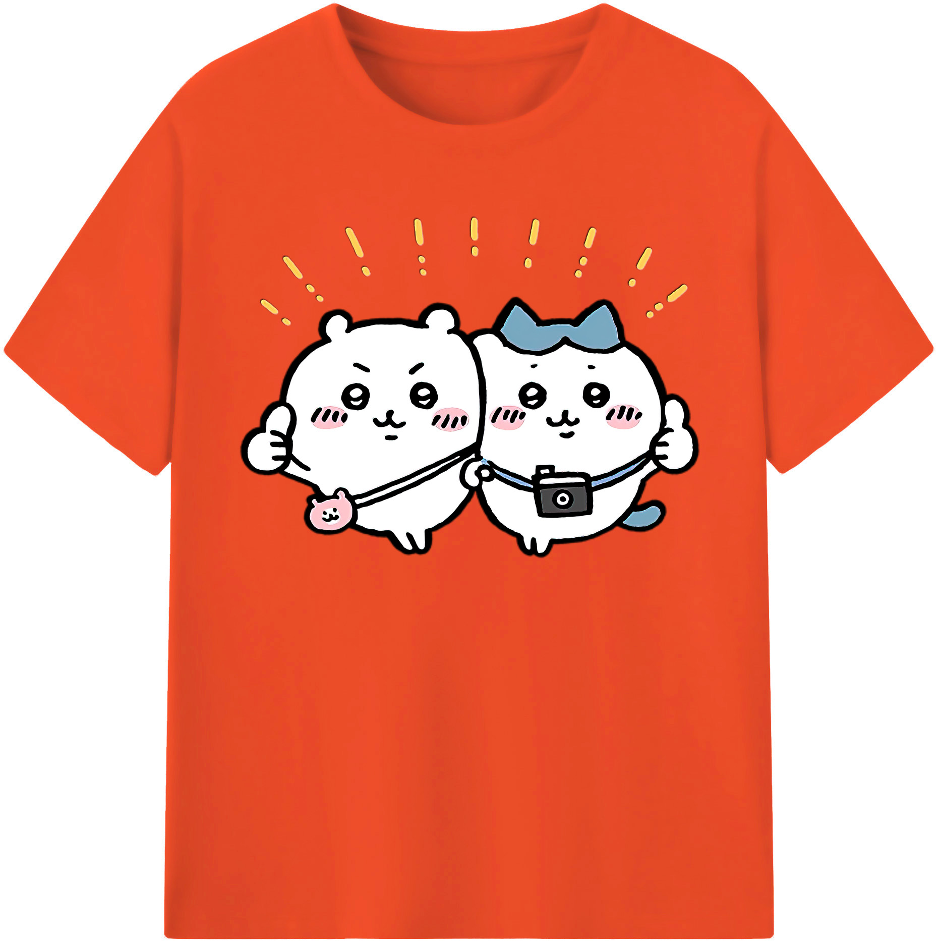 （画像用） ちいかわ ちいかわ Chii-kawa chiikawa 綿100％半袖Tシャツ（フロントプリント）