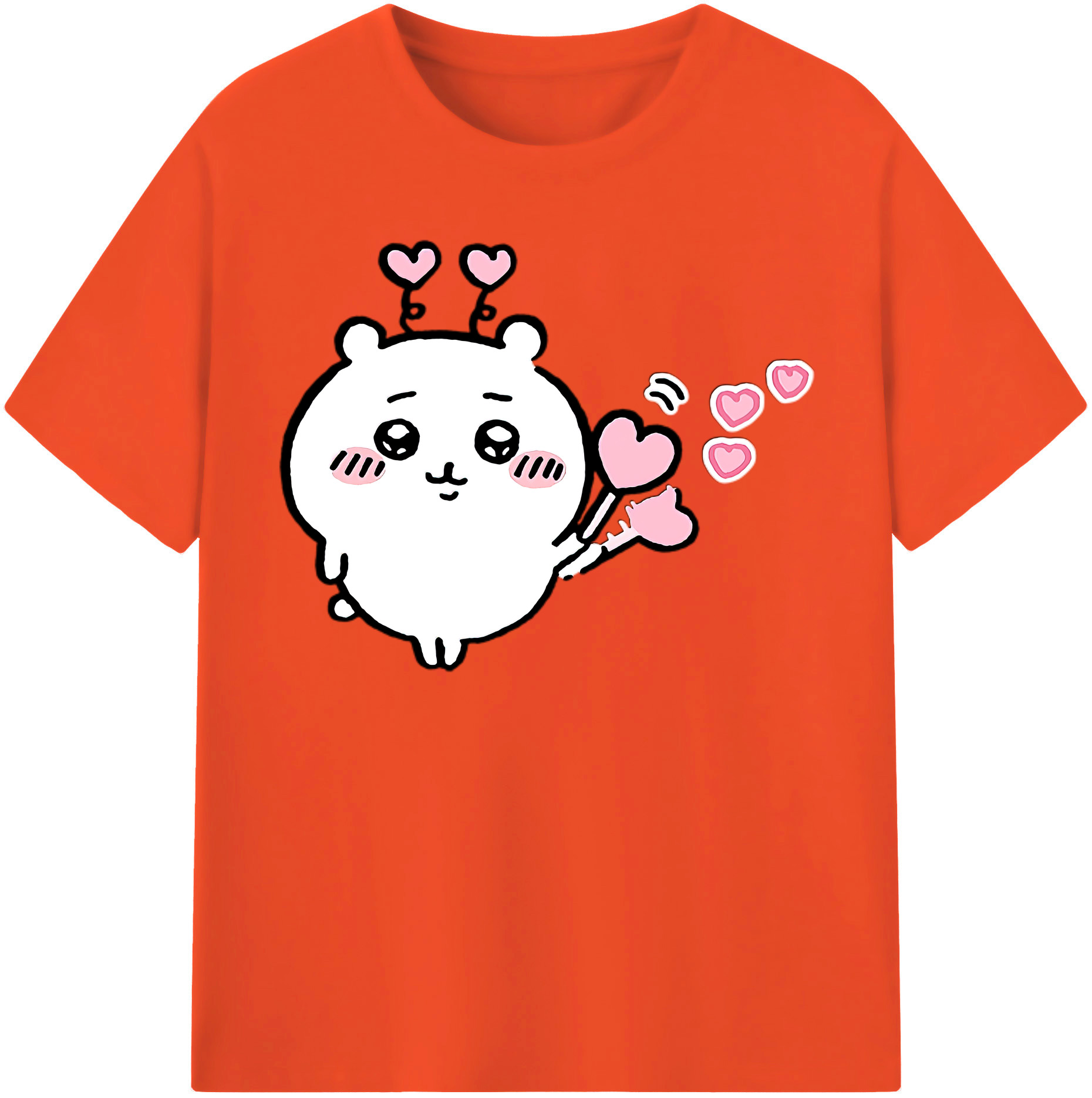（画像用） ちいかわ ちいかわ Chii-kawa chiikawa 綿100％半袖Tシャツ（フロントプリント）