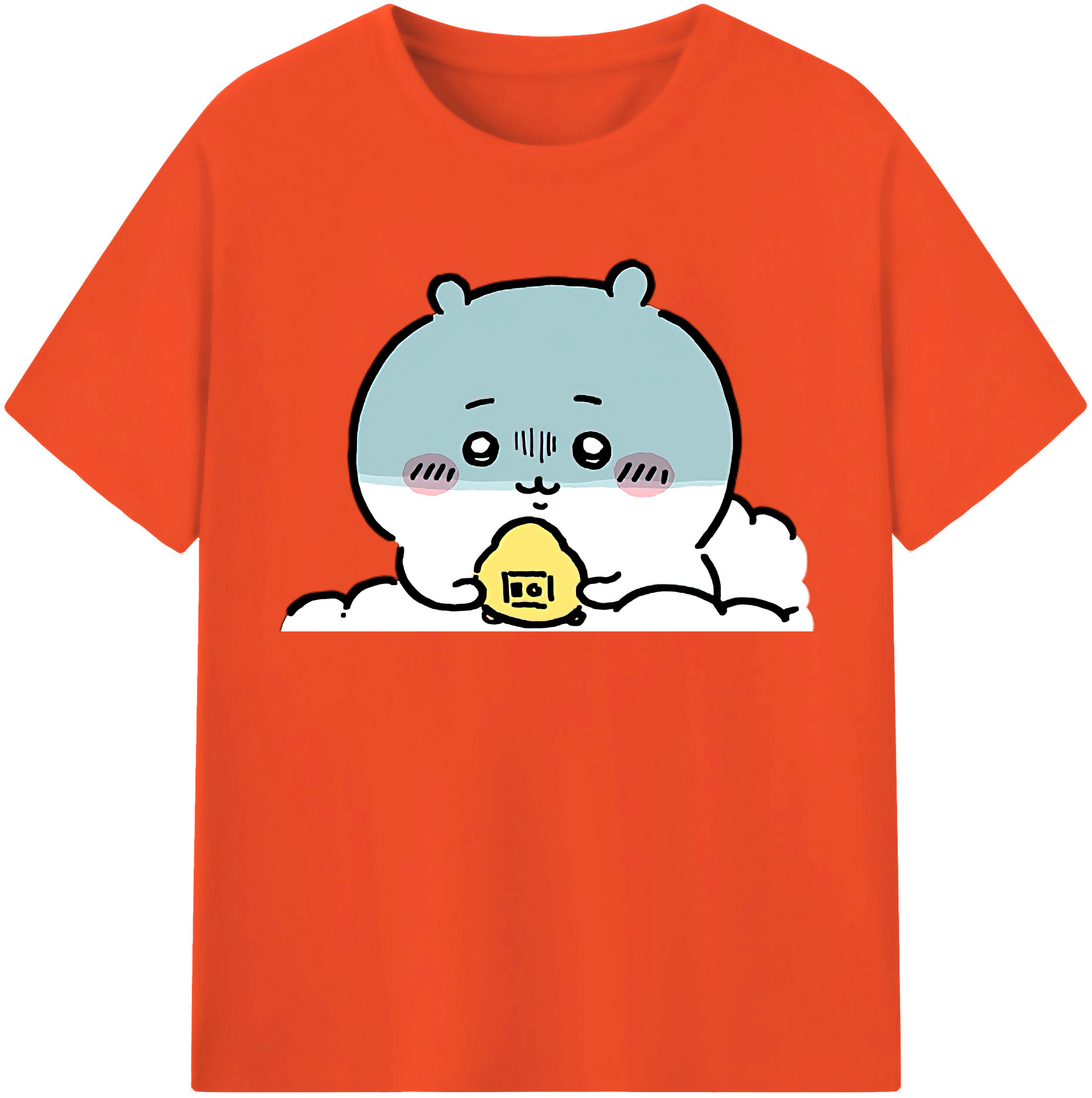 （画像用） ちいかわ ちいかわ Chii-kawa chiikawa 綿100％半袖Tシャツ（フロントプリント）