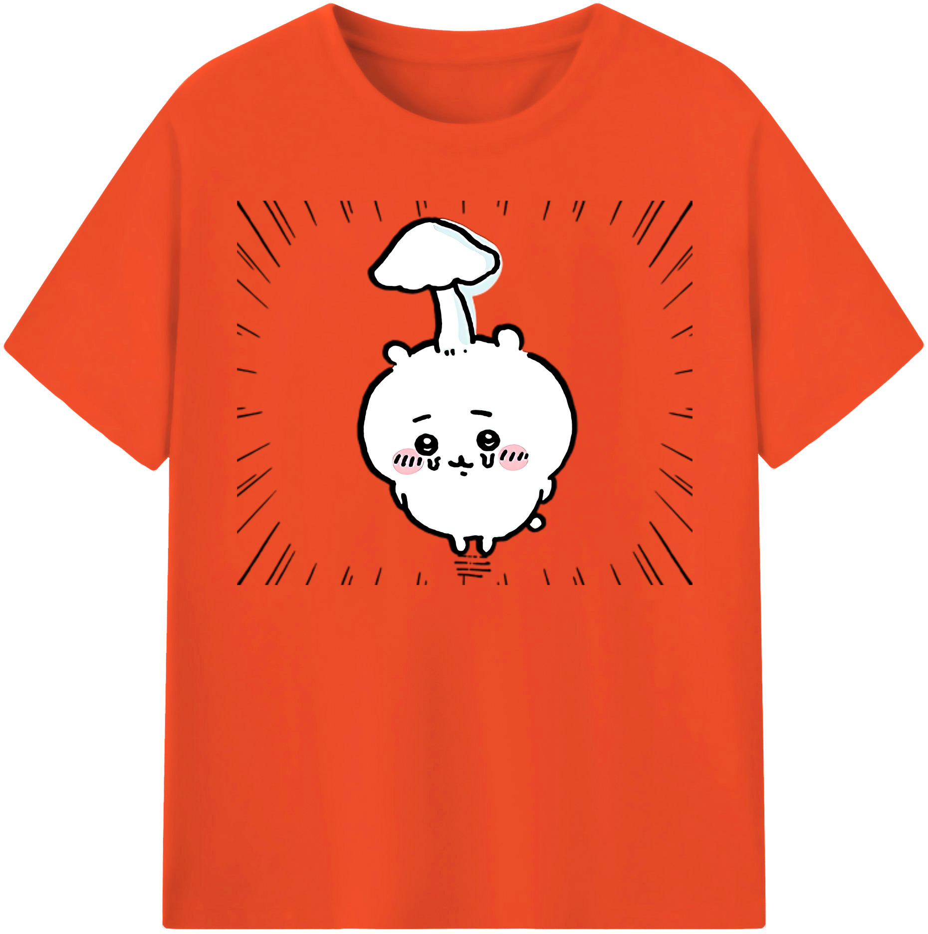 （画像用） ちいかわ ちいかわ Chii-kawa chiikawa 綿100％半袖Tシャツ（フロントプリント）