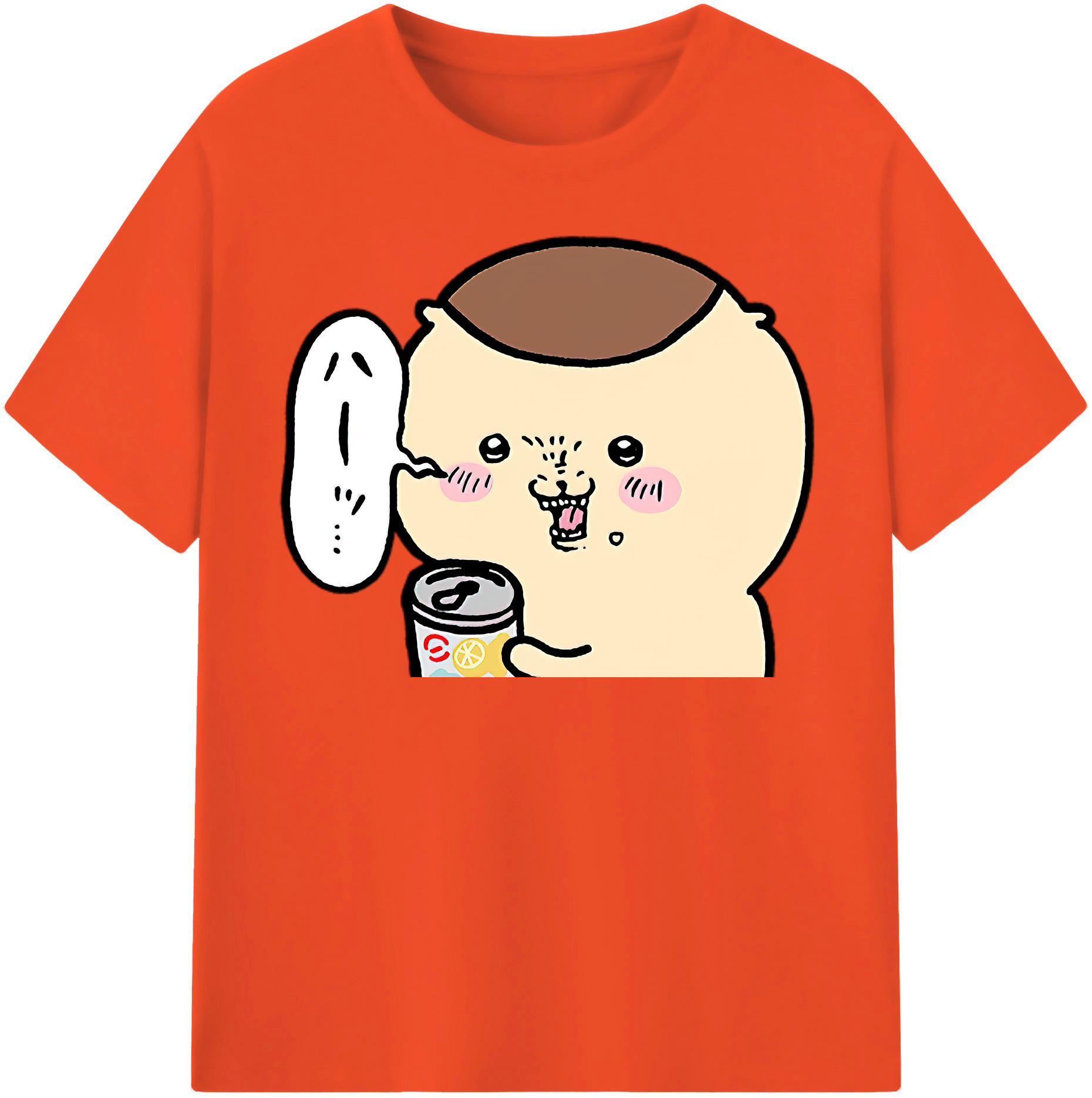 （画像用） ちいかわ くりまんじゅう Chii-kawa kuri manjū 綿100％半袖Tシャツ（フロントプリント）