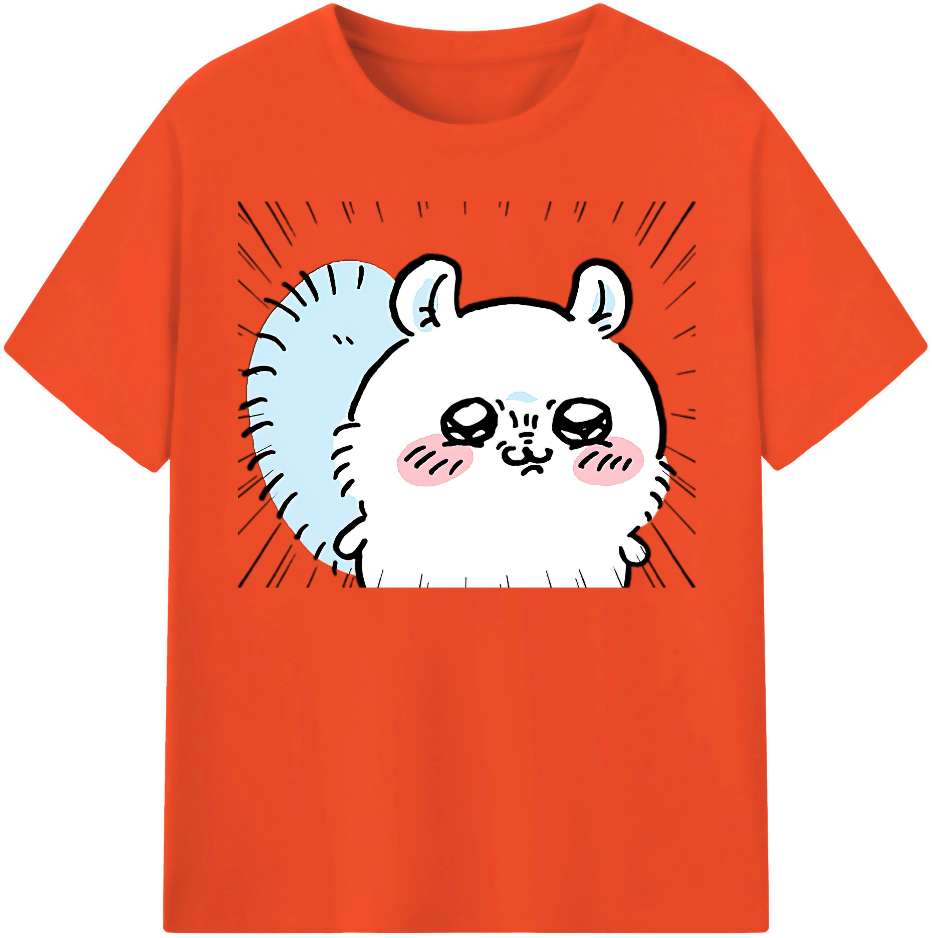 （画像用） ちいかわ モモンガ Chii-kawa Momonga 綿100％半袖Tシャツ（フロントプリント）