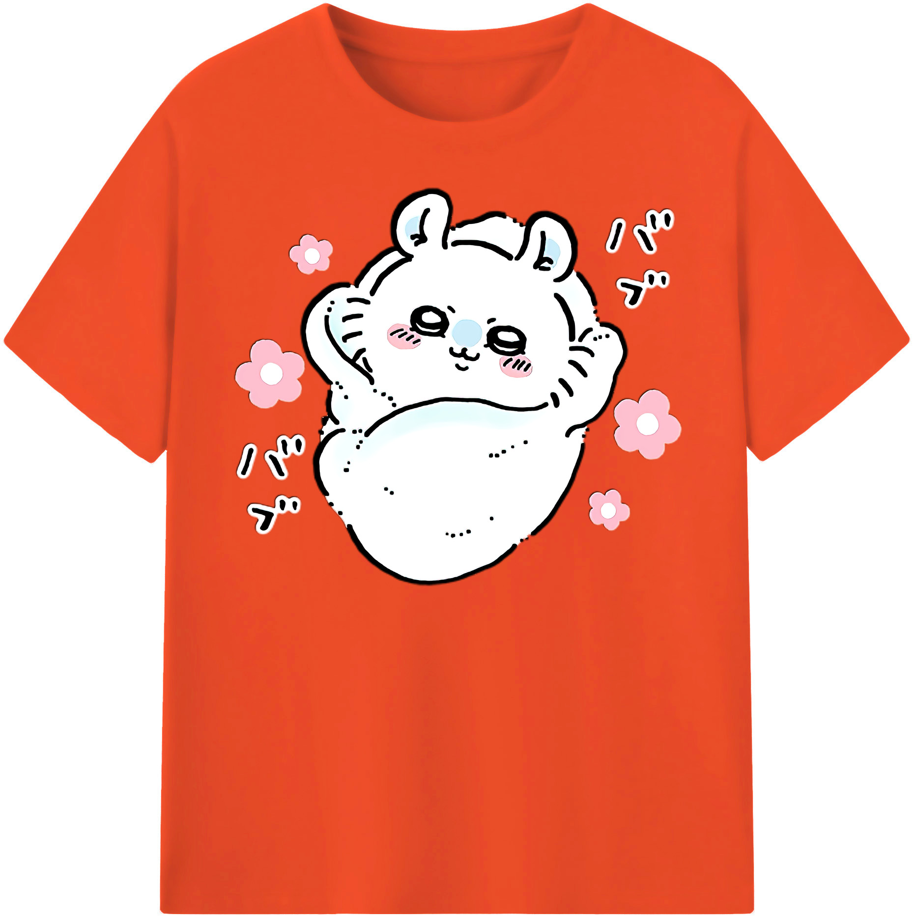 （画像用） ちいかわ モモンガ Chii-kawa Momonga 綿100％半袖Tシャツ（フロントプリント）