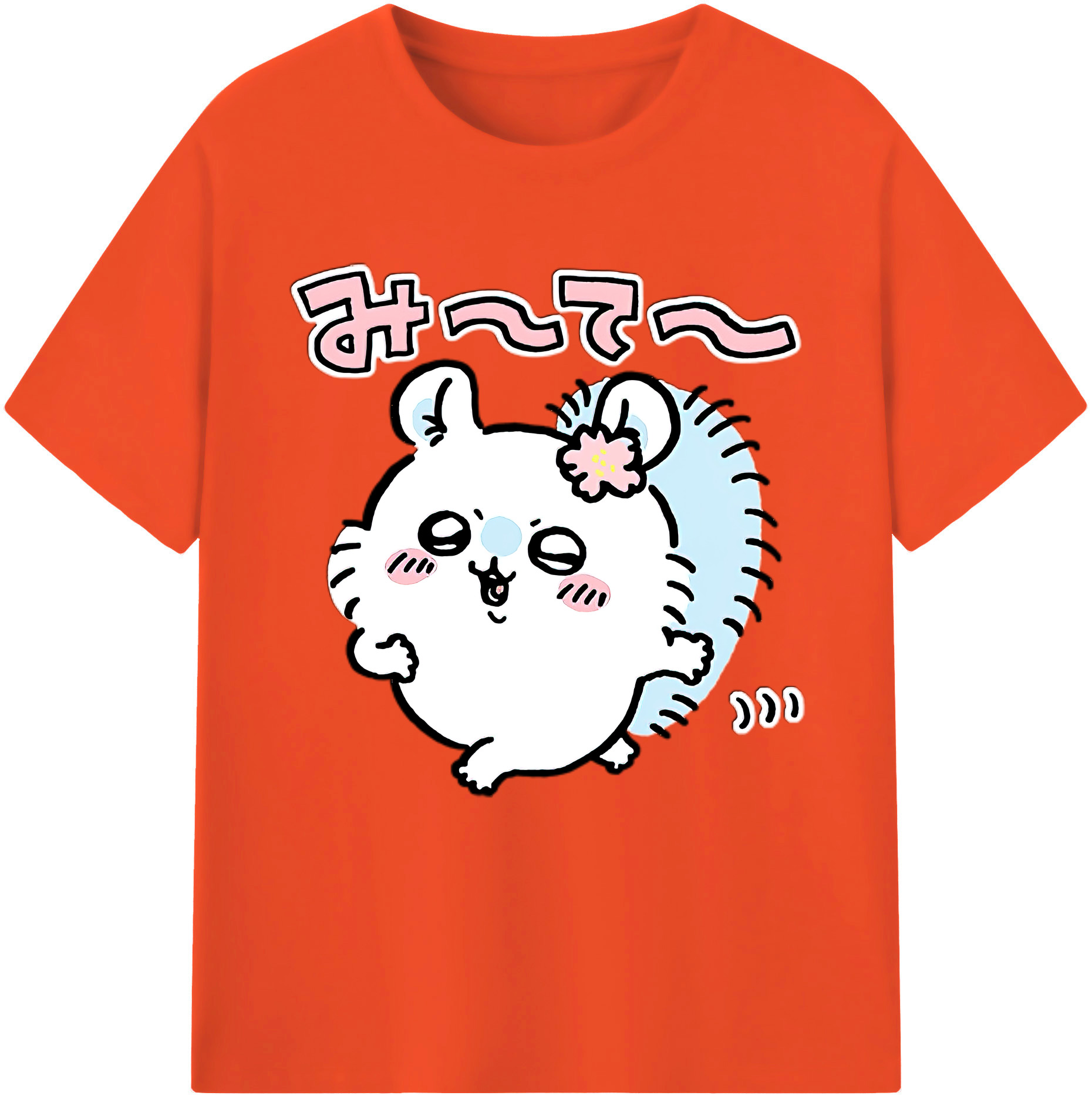 （画像用） ちいかわ モモンガ Chii-kawa Momonga 綿100％半袖Tシャツ（フロントプリント）