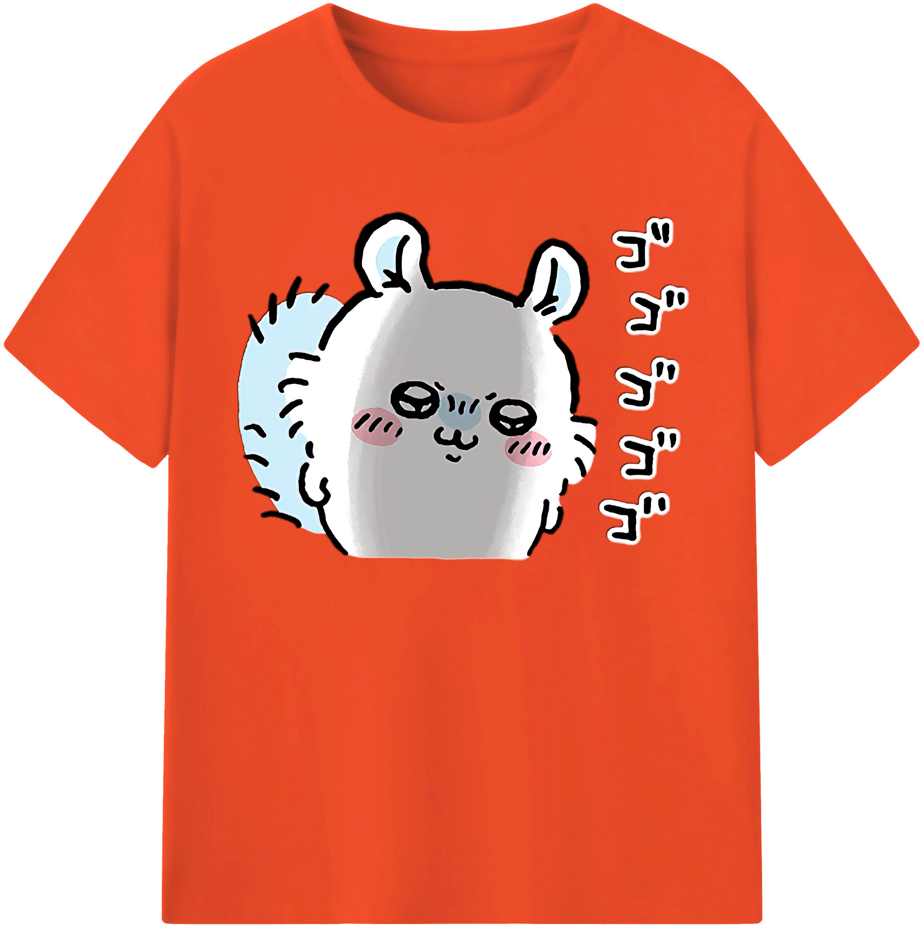 （画像用） ちいかわ モモンガ Chii-kawa Momonga 綿100％半袖Tシャツ（フロントプリント）