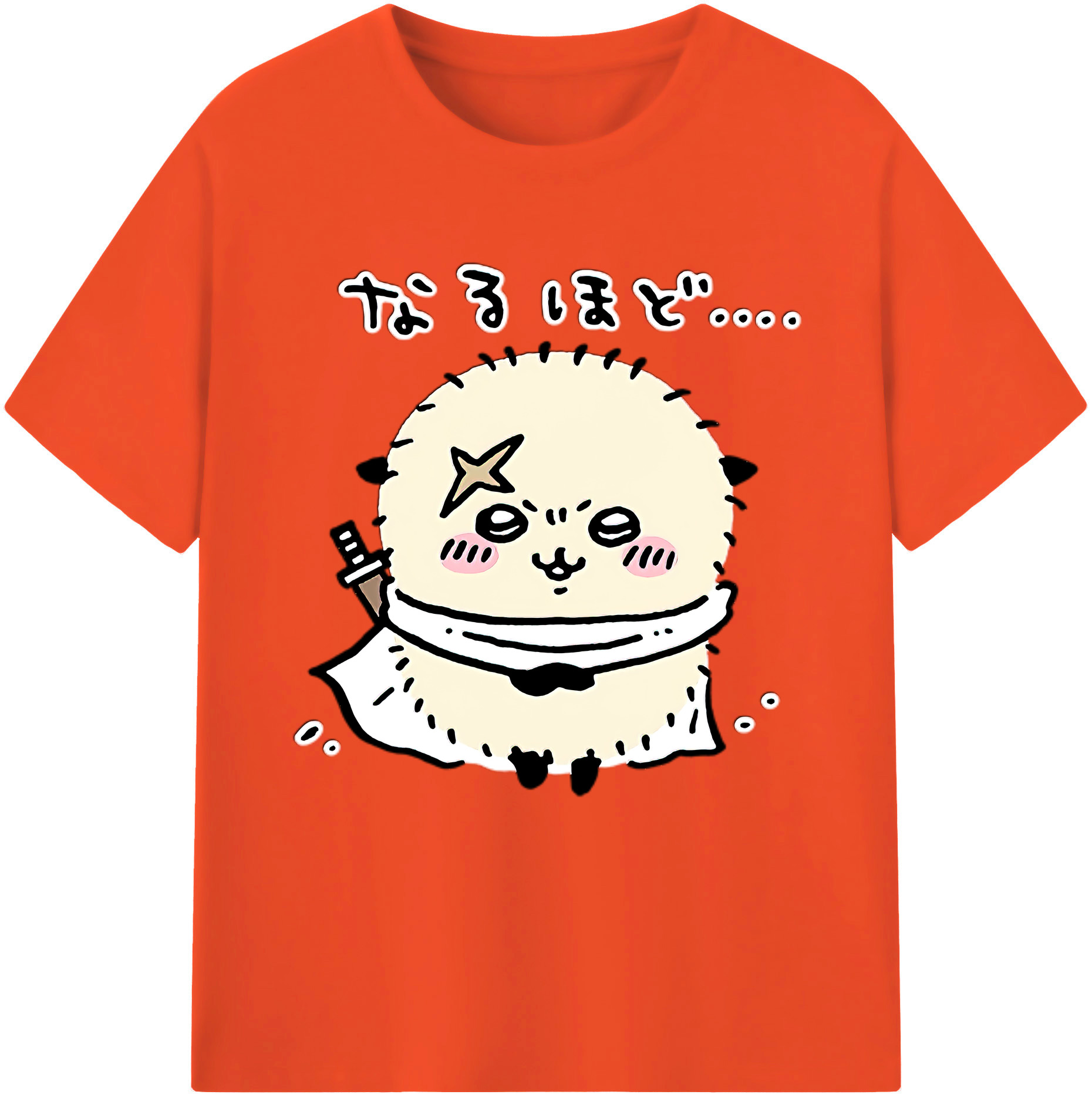 （画像用） ちいかわ ラッコ Chii-kawa Sea otter 綿100％半袖Tシャツ（フロントプリント）