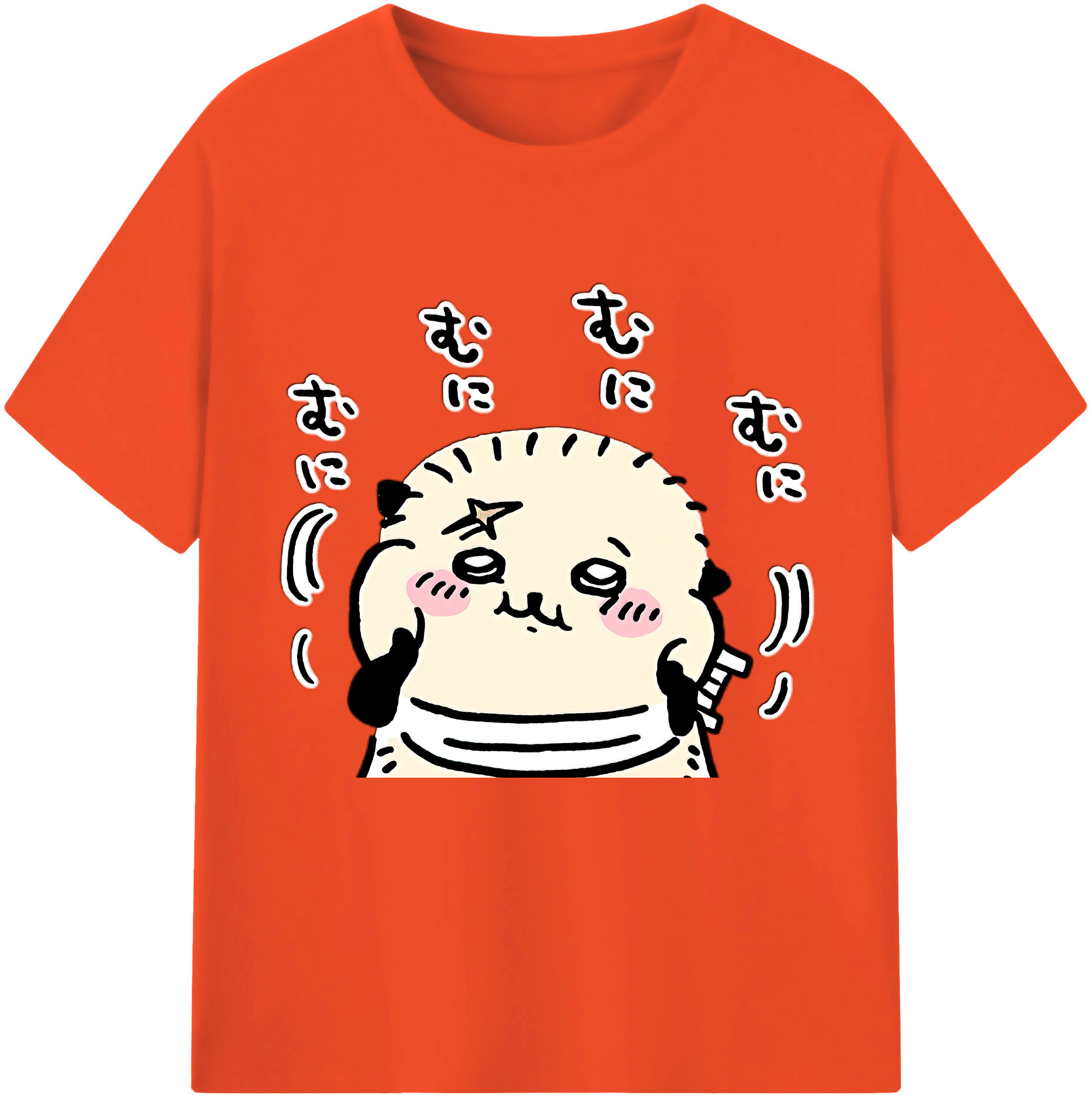 （画像用） ちいかわ ラッコ Chii-kawa Sea otter 綿100％半袖Tシャツ（フロントプリント）