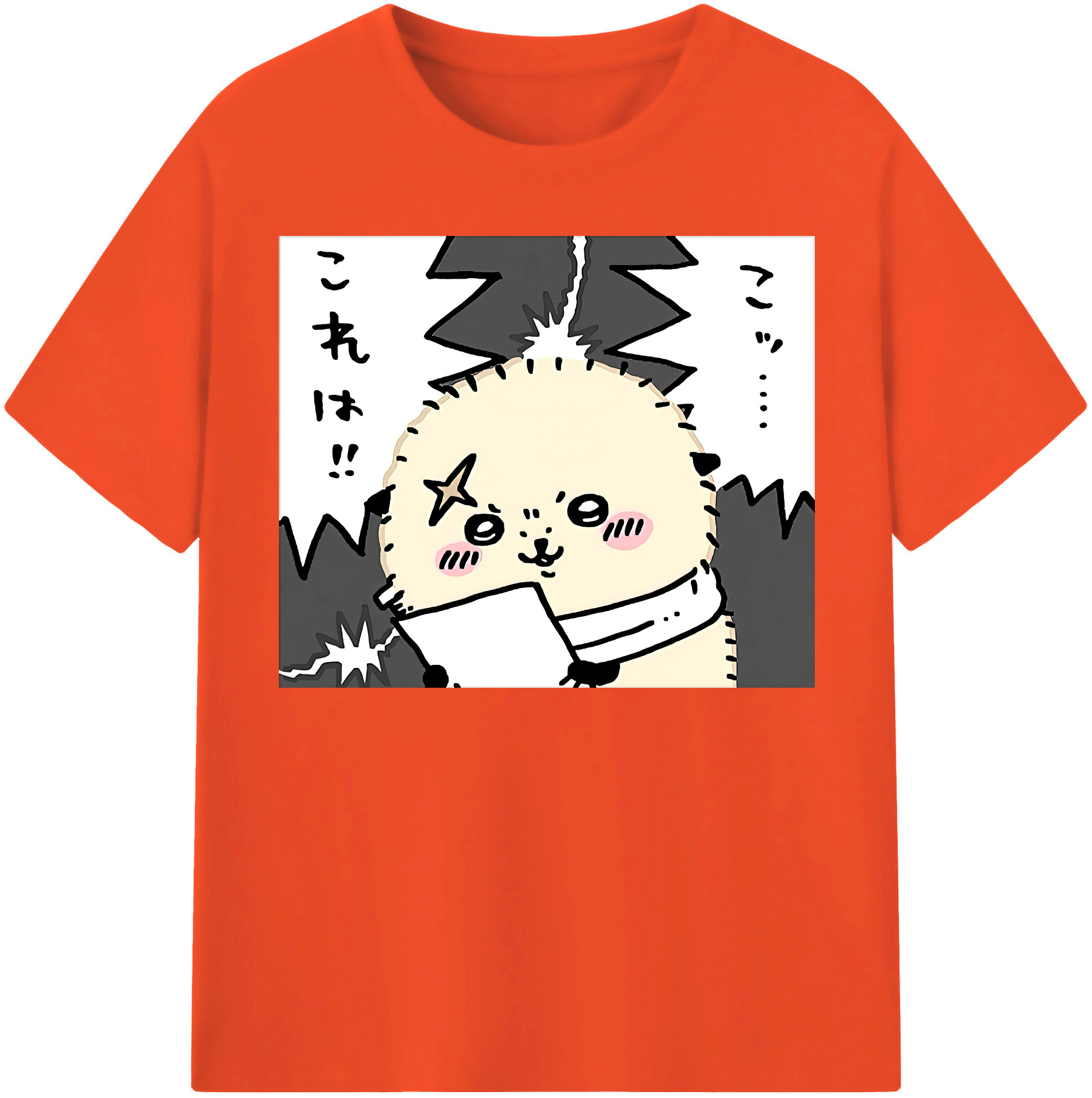 （画像用） ちいかわ ラッコ Chii-kawa Sea otter 綿100％半袖Tシャツ（フロントプリント）
