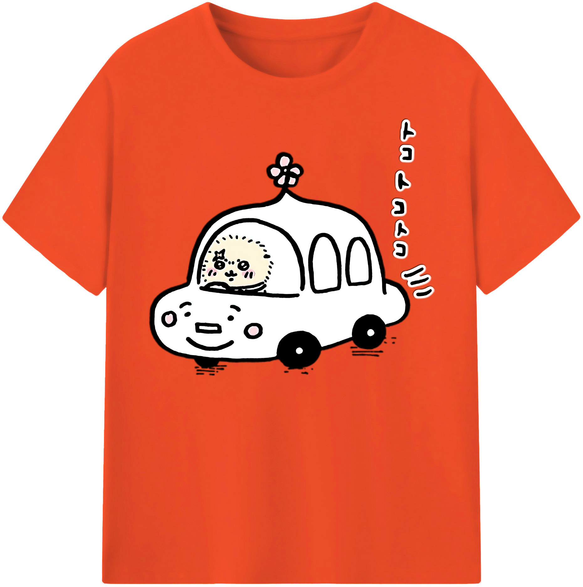 （画像用） ちいかわ ラッコ Chii-kawa Sea otter 綿100％半袖Tシャツ（フロントプリント）