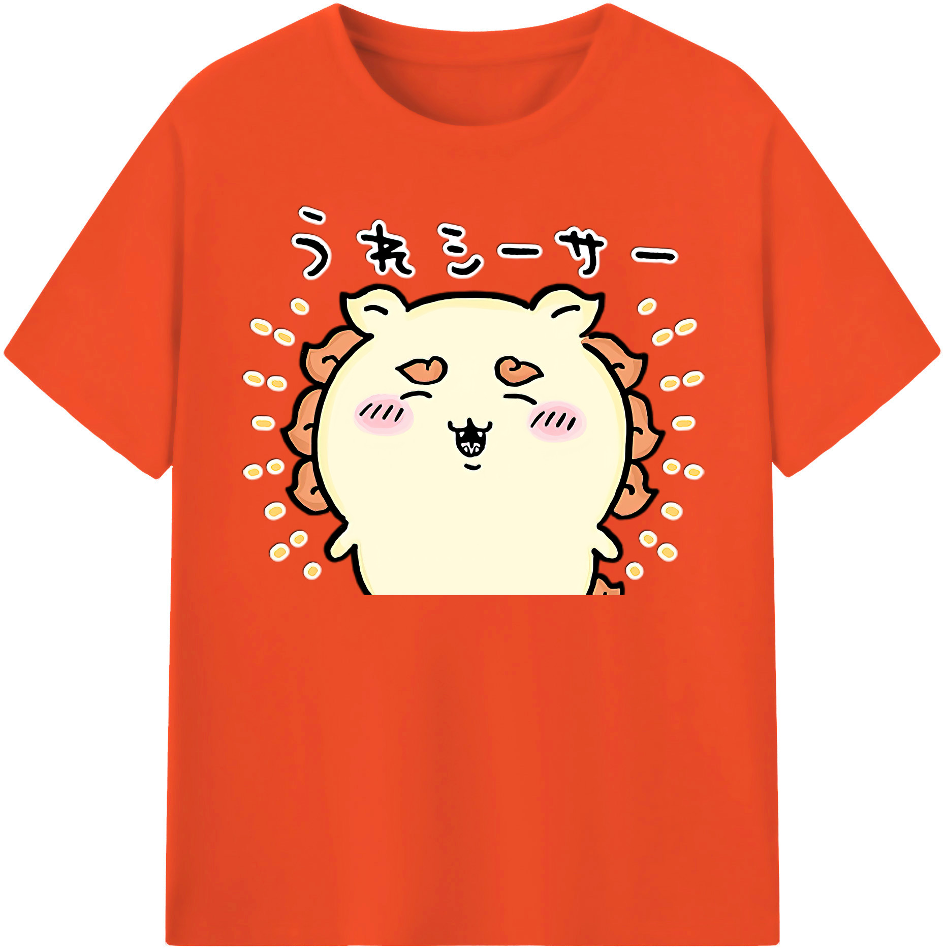 （画像用） ちいかわ シーサー Chii-kawa Shisa 綿100％半袖Tシャツ（フロントプリント）