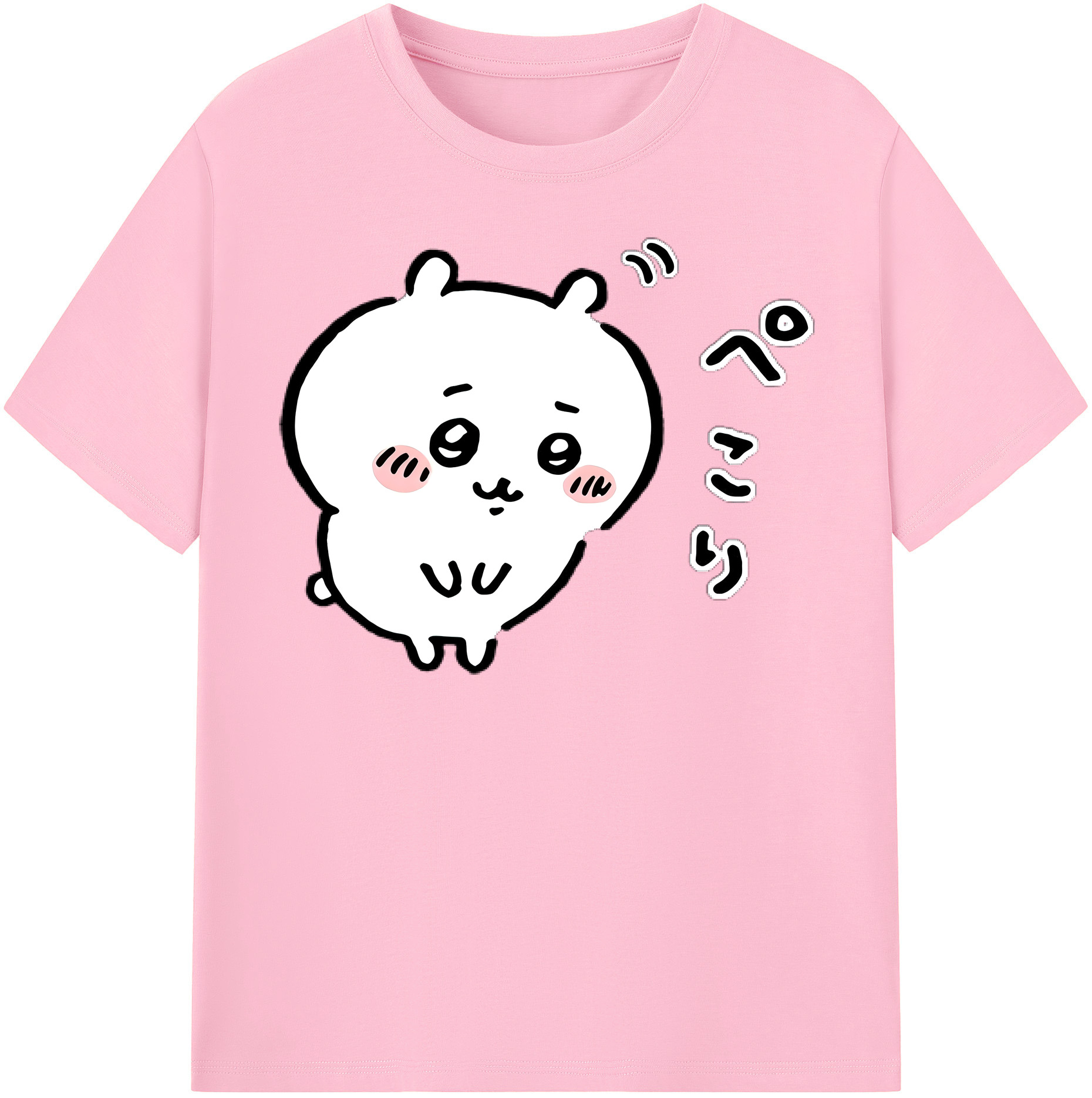 （画像用） ちいかわ ちいかわ Chii-kawa chiikawa 綿100％半袖Tシャツ（フロントプリント）