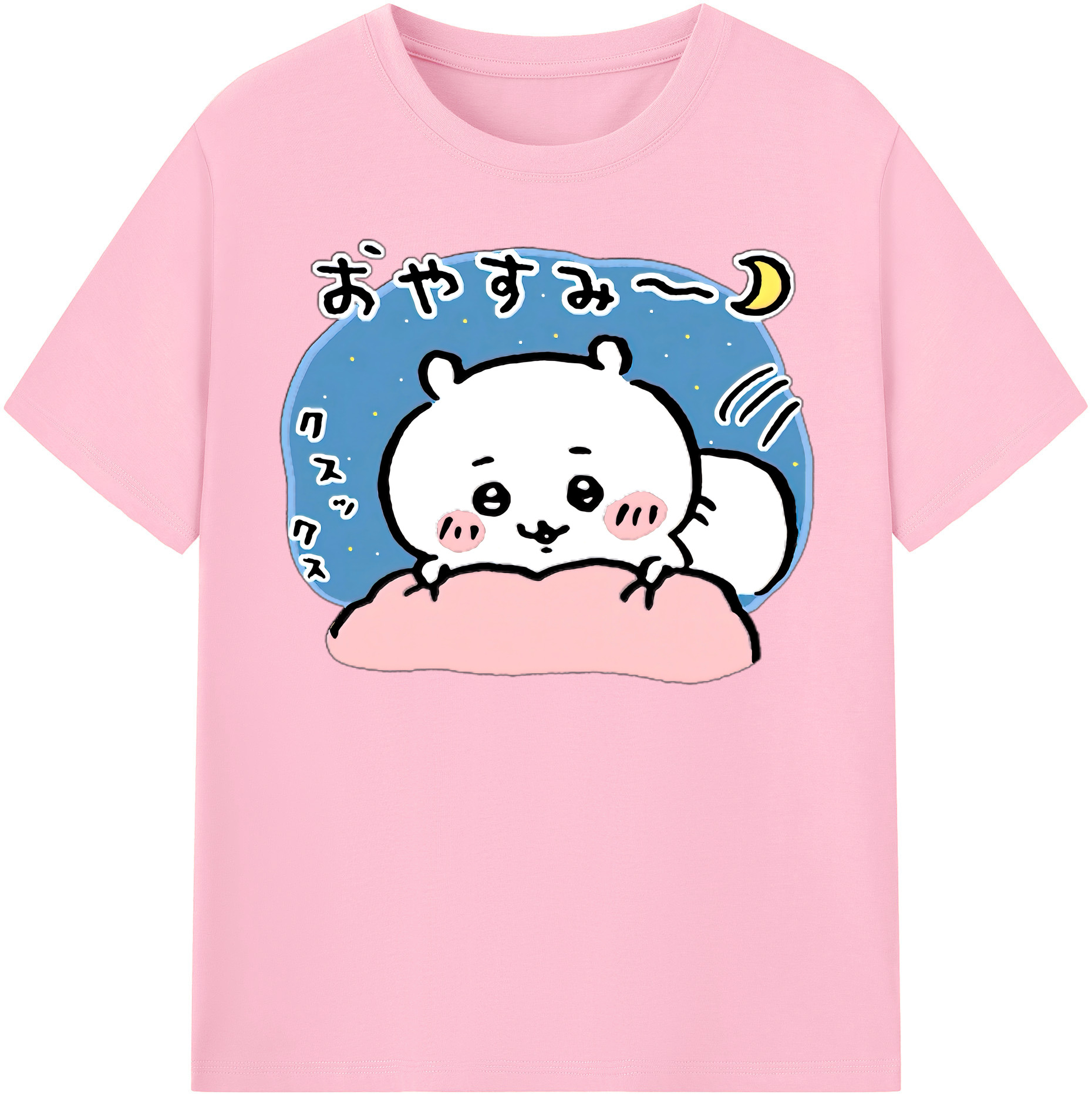 （画像用） ちいかわ ちいかわ Chii-kawa chiikawa 綿100％半袖Tシャツ（フロントプリント）