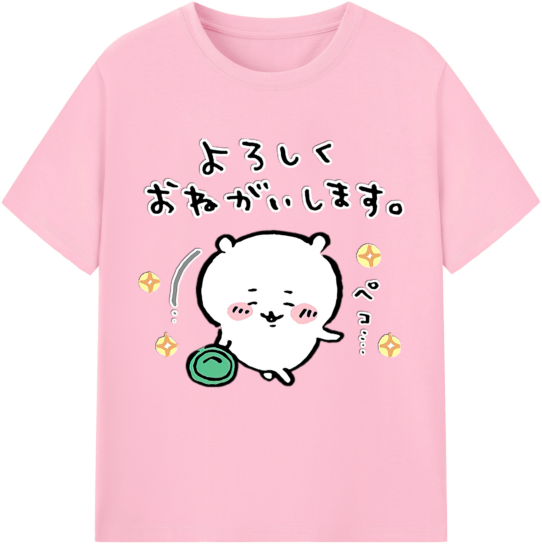 （画像用） ちいかわ ちいかわ Chii-kawa chiikawa 綿100％半袖Tシャツ（フロントプリント）