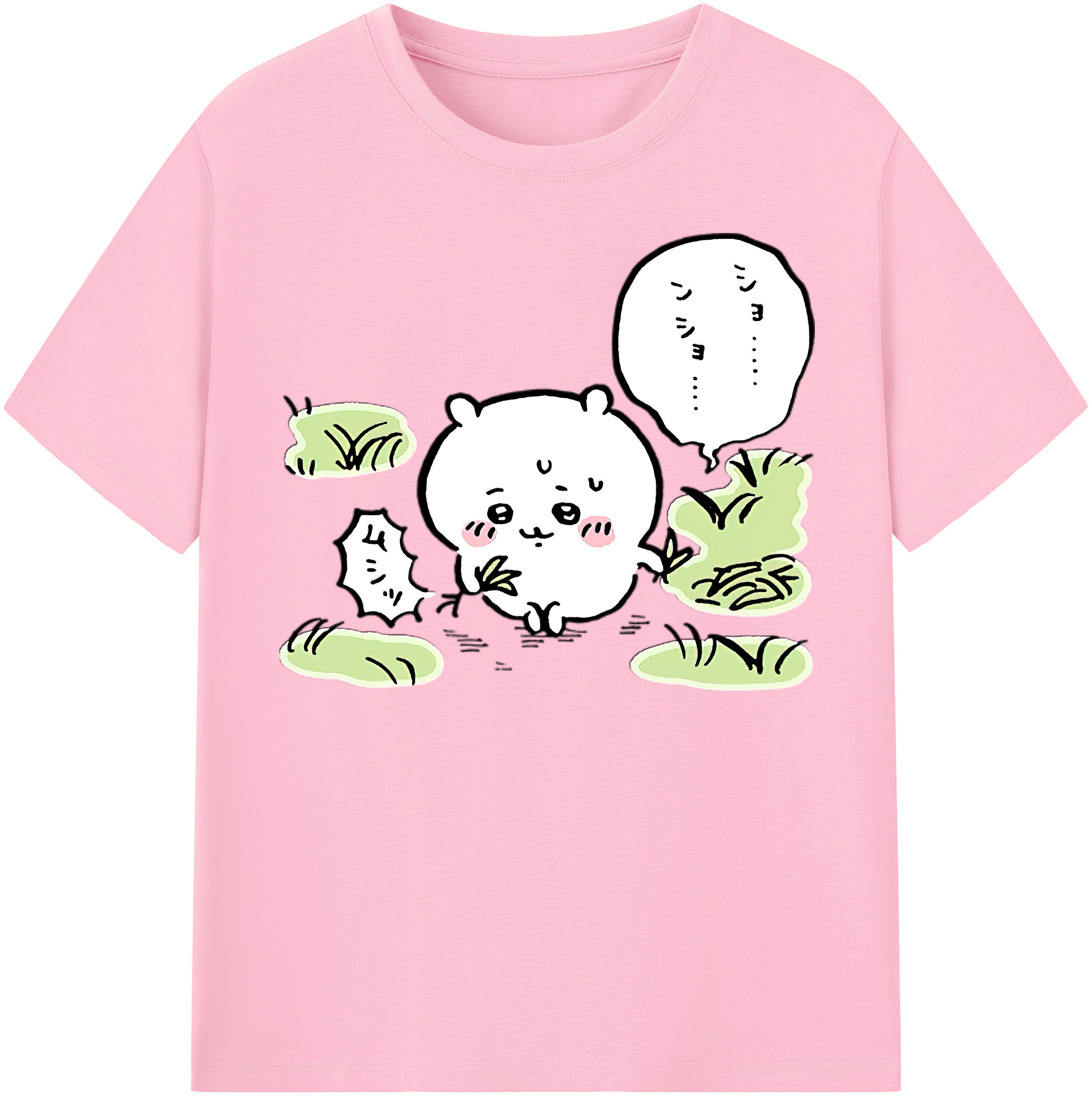 （画像用） ちいかわ ちいかわ Chii-kawa chiikawa 綿100％半袖Tシャツ（フロントプリント）