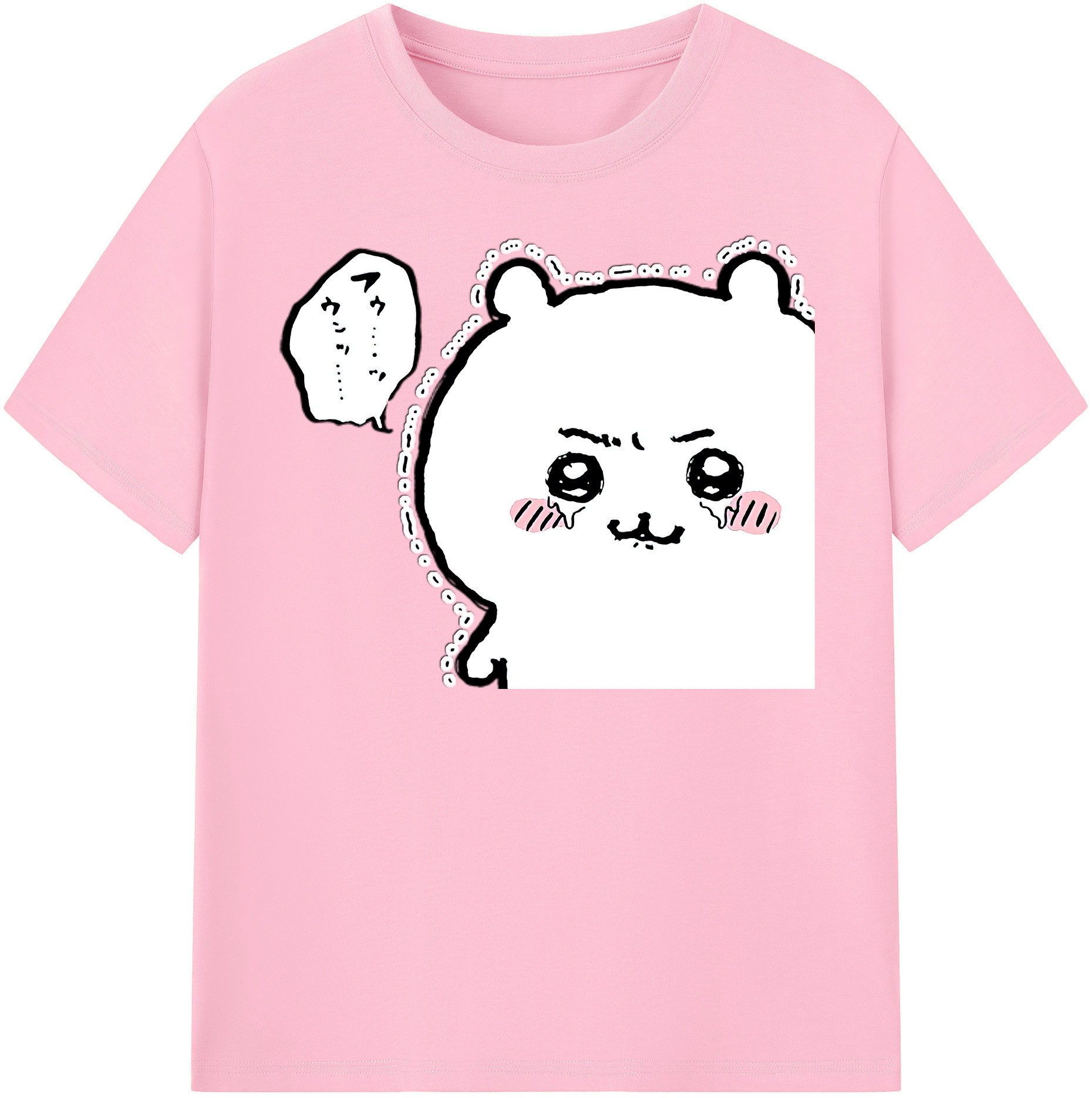 （画像用） ちいかわ ちいかわ Chii-kawa chiikawa 綿100％半袖Tシャツ（フロントプリント）