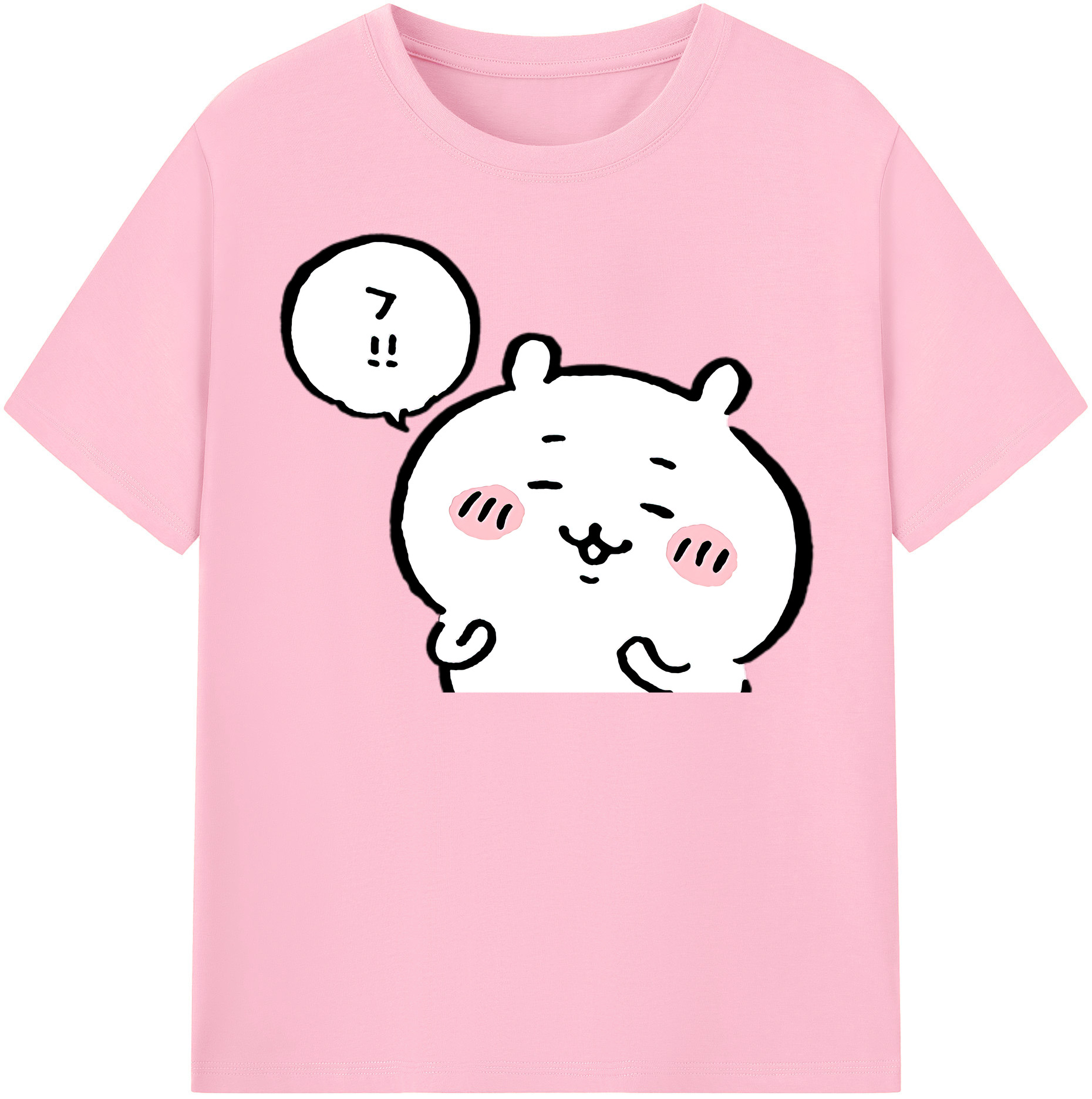 （画像用） ちいかわ ちいかわ Chii-kawa chiikawa 綿100％半袖Tシャツ（フロントプリント）