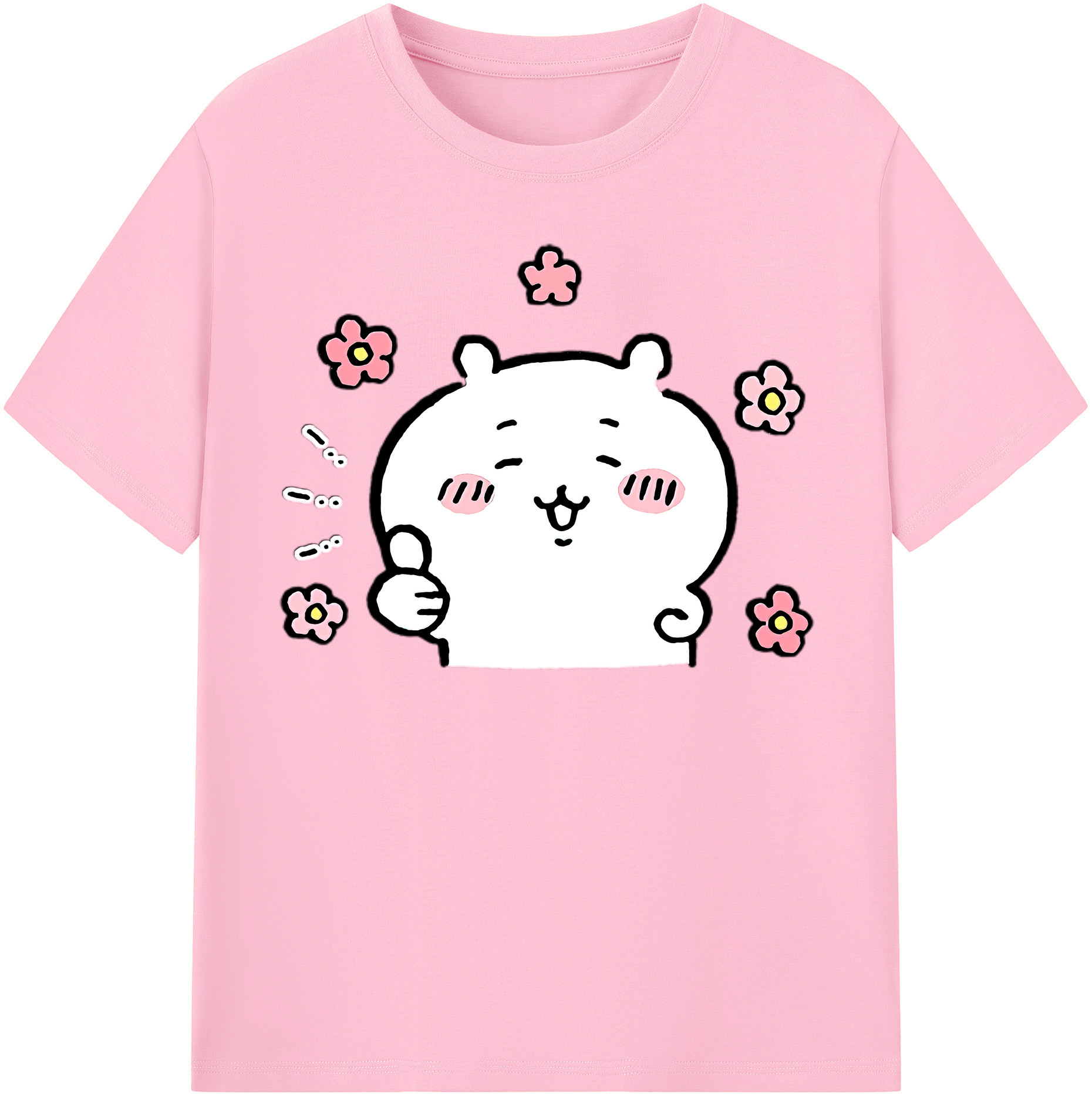 （画像用） ちいかわ ちいかわ Chii-kawa chiikawa 綿100％半袖Tシャツ（フロントプリント）