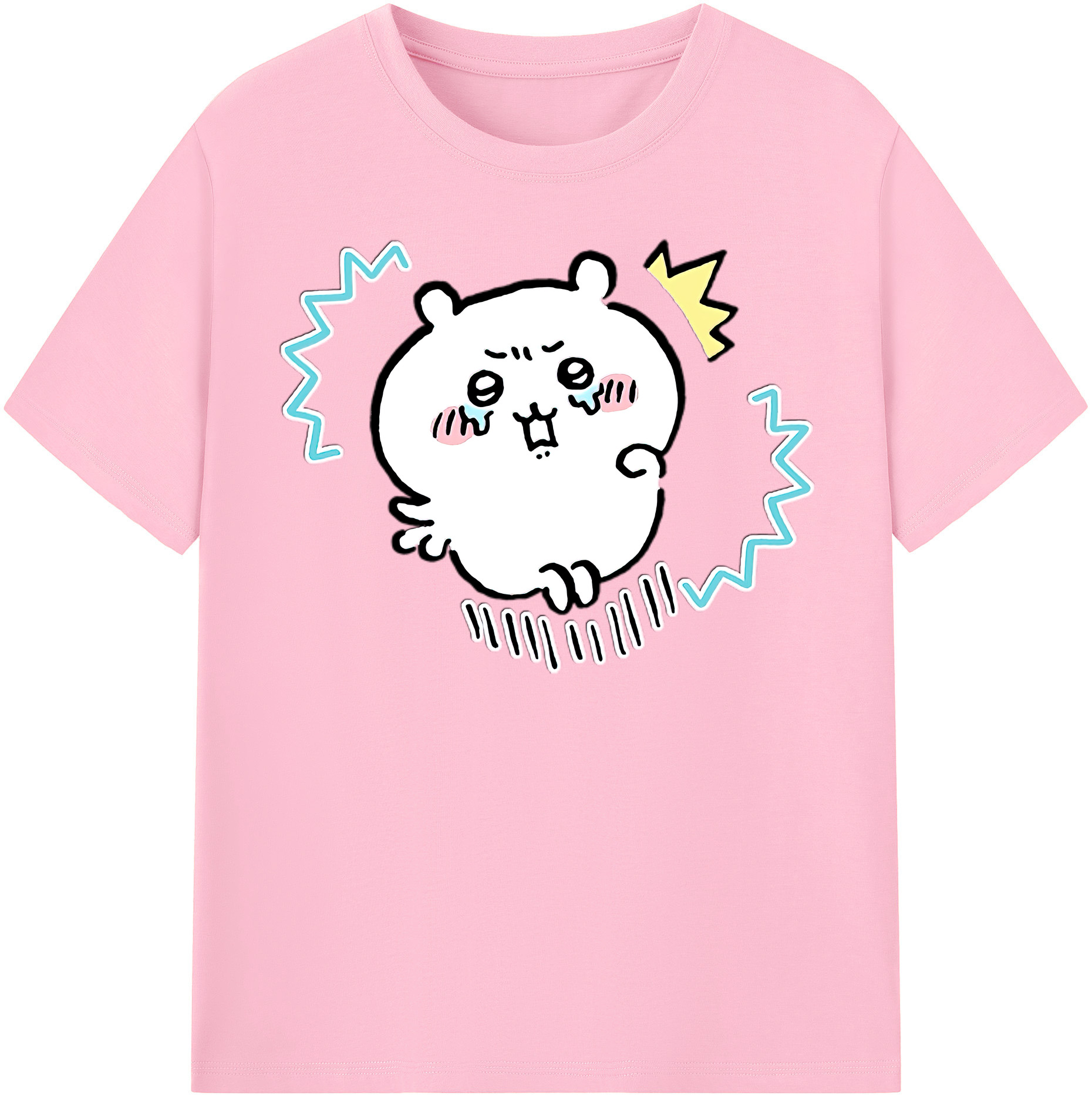 （画像用） ちいかわ ちいかわ Chii-kawa chiikawa 綿100％半袖Tシャツ（フロントプリント）