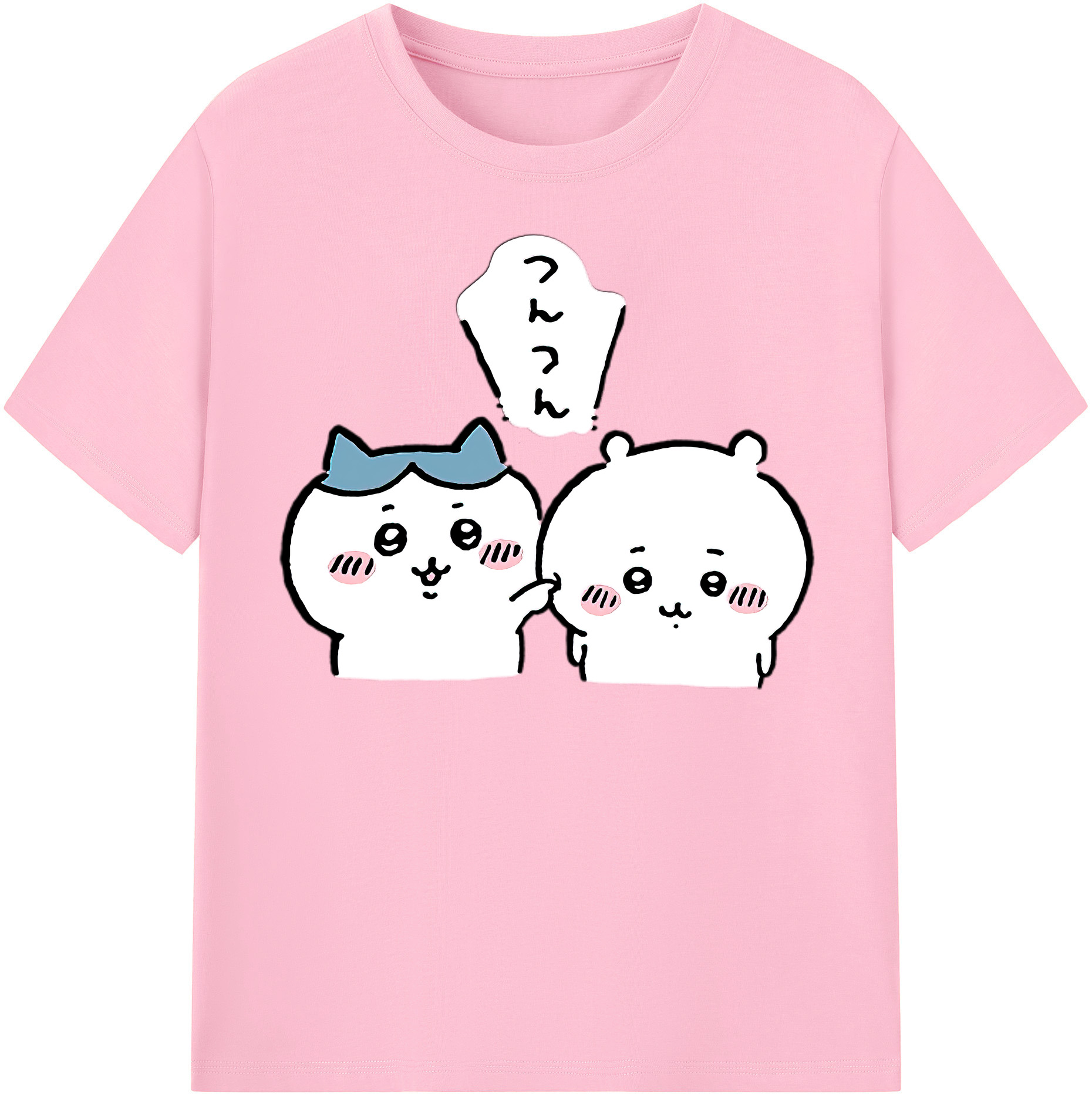 （画像用） ちいかわ ちいかわ Chii-kawa chiikawa 綿100％半袖Tシャツ（フロントプリント）