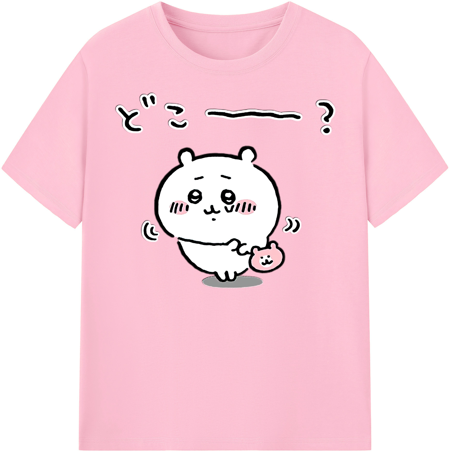 （画像用） ちいかわ ちいかわ Chii-kawa chiikawa 綿100％半袖Tシャツ（フロントプリント）