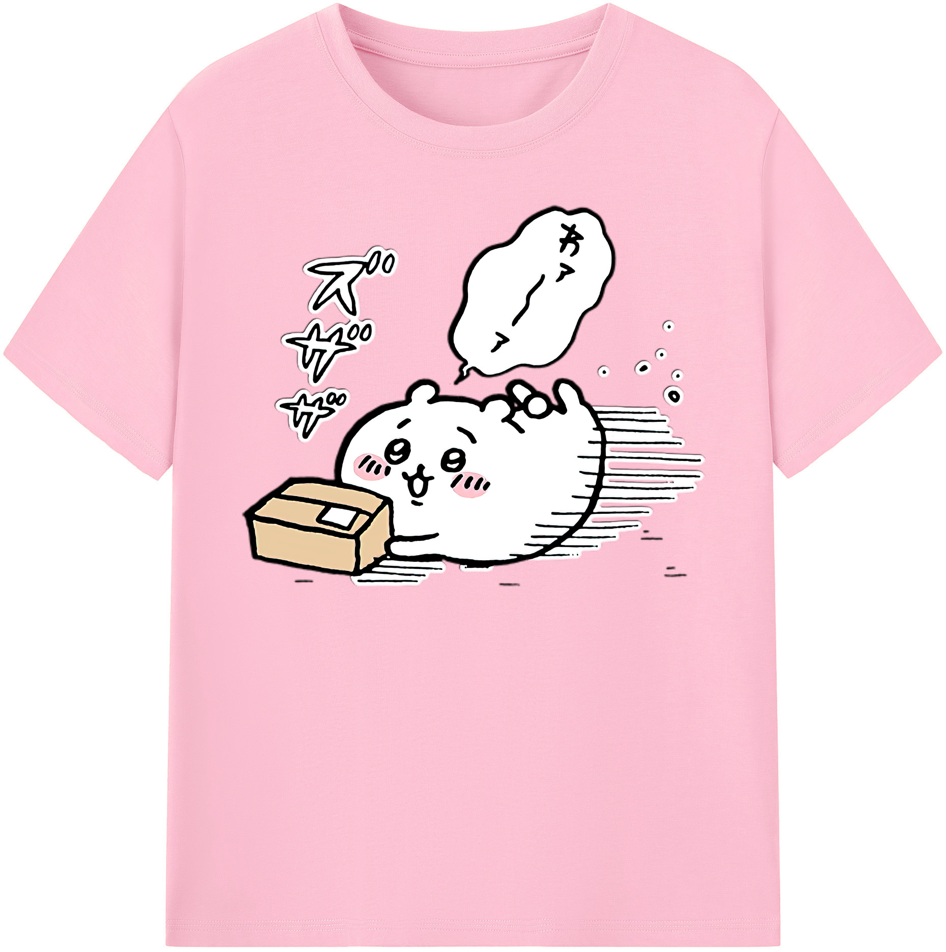 （画像用） ちいかわ ちいかわ Chii-kawa chiikawa 綿100％半袖Tシャツ（フロントプリント）