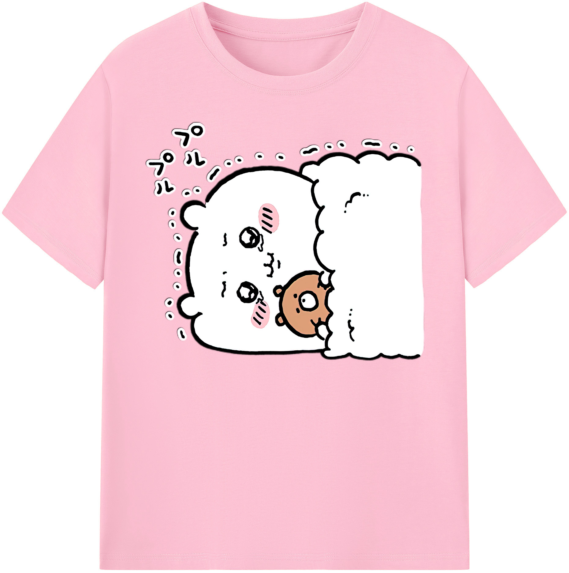 （画像用） ちいかわ ちいかわ Chii-kawa chiikawa 綿100％半袖Tシャツ（フロントプリント）