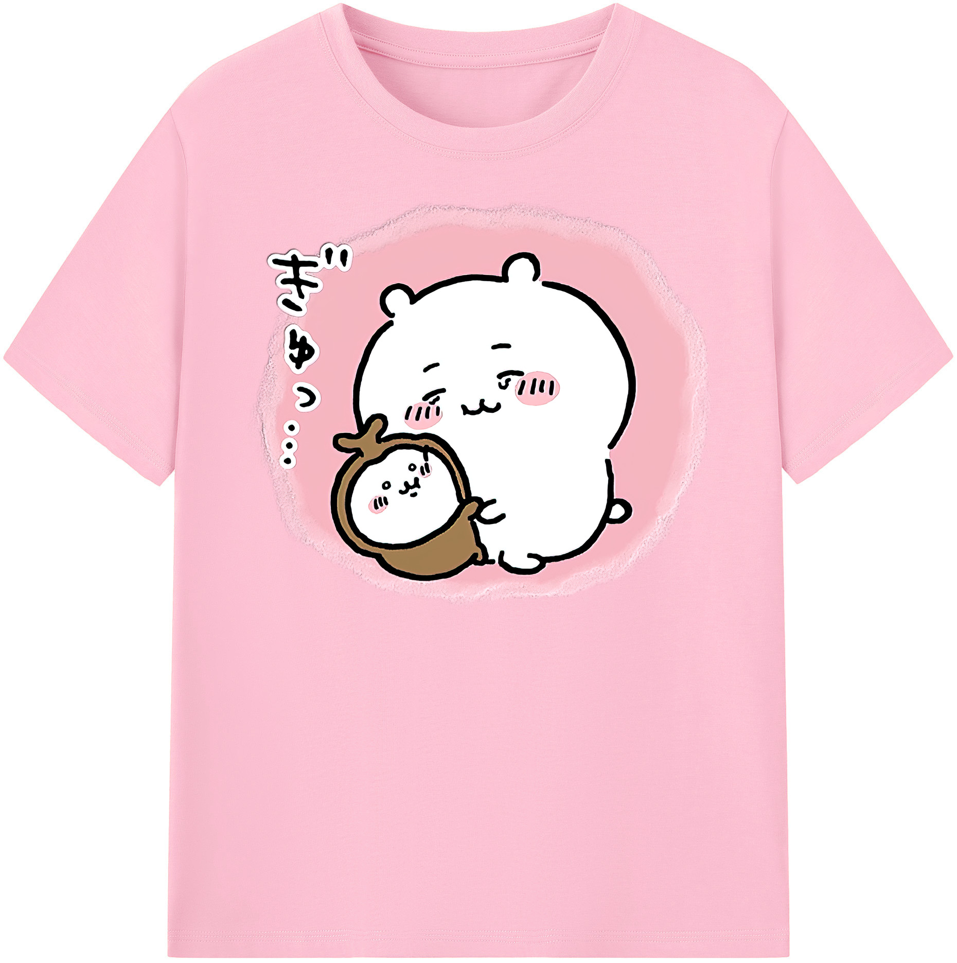 （画像用） ちいかわ ちいかわ Chii-kawa chiikawa 綿100％半袖Tシャツ（フロントプリント）