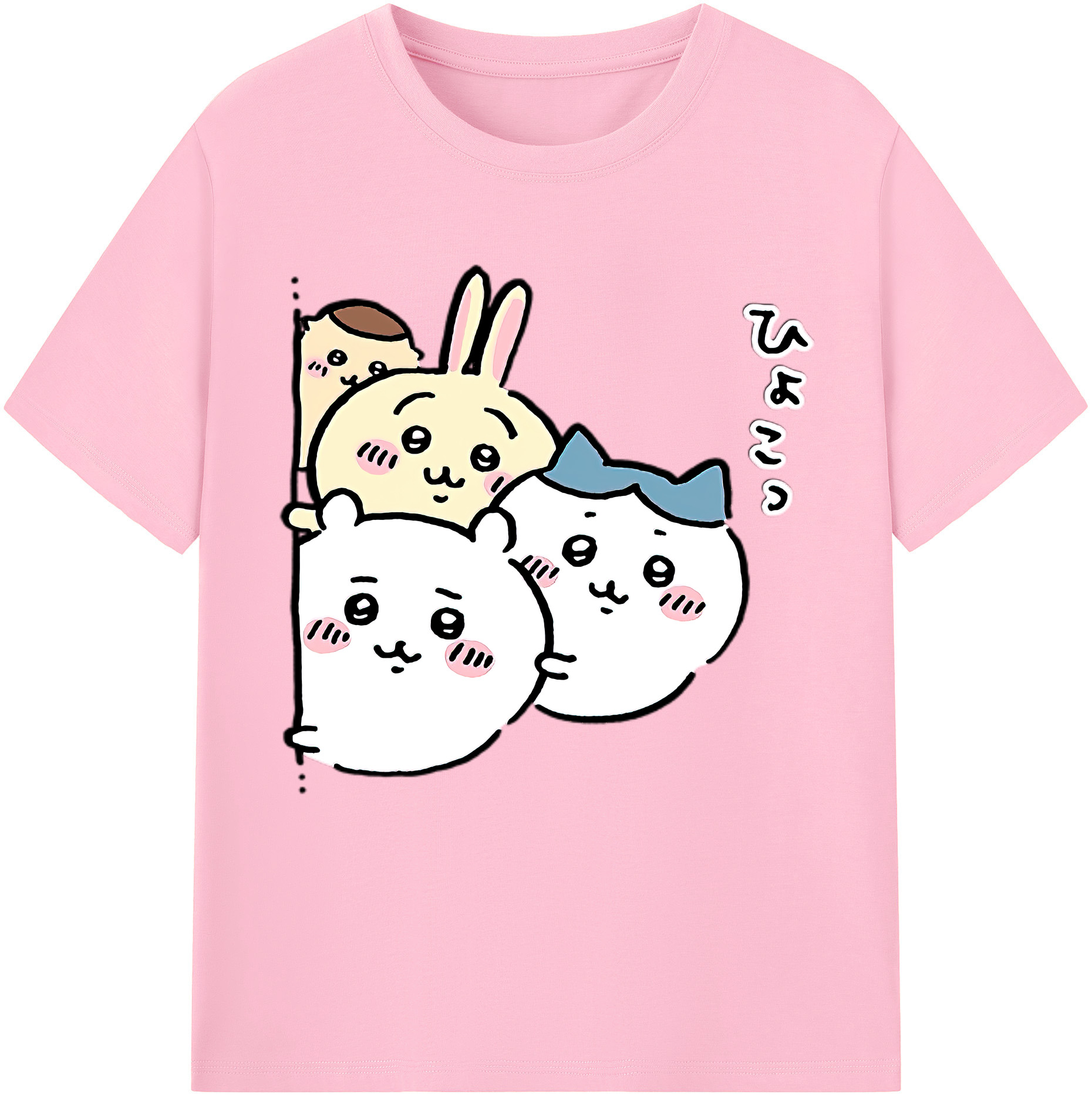 （画像用） ちいかわ ちいかわ Chii-kawa chiikawa 綿100％半袖Tシャツ（フロントプリント）