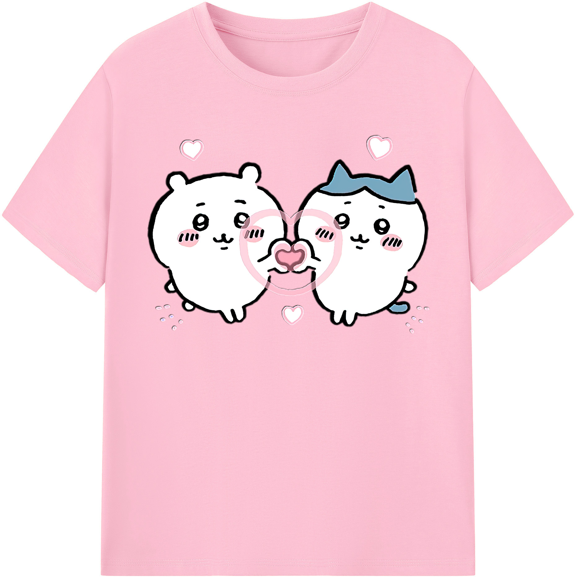 （画像用） ちいかわ ちいかわ Chii-kawa chiikawa 綿100％半袖Tシャツ（フロントプリント）