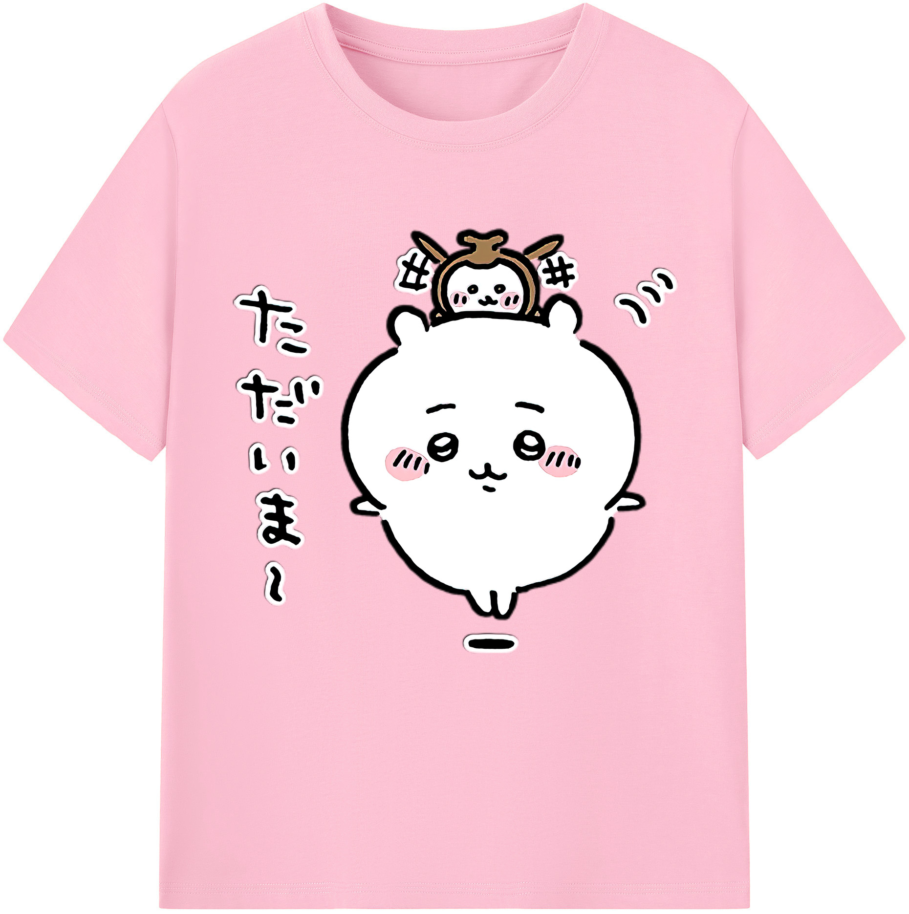 （画像用） ちいかわ ちいかわ Chii-kawa chiikawa 綿100％半袖Tシャツ（フロントプリント）