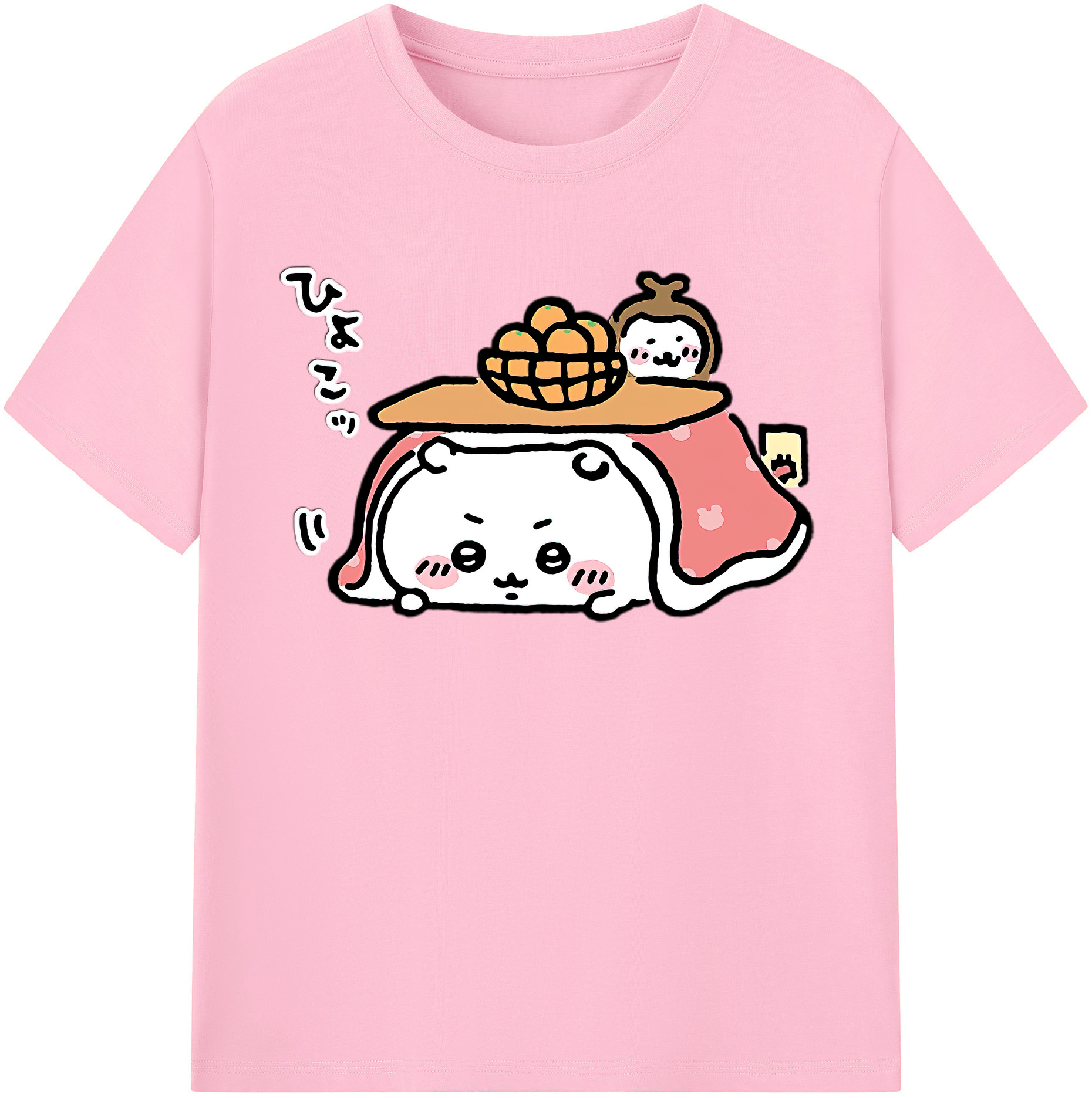 （画像用） ちいかわ ちいかわ Chii-kawa chiikawa 綿100％半袖Tシャツ（フロントプリント）