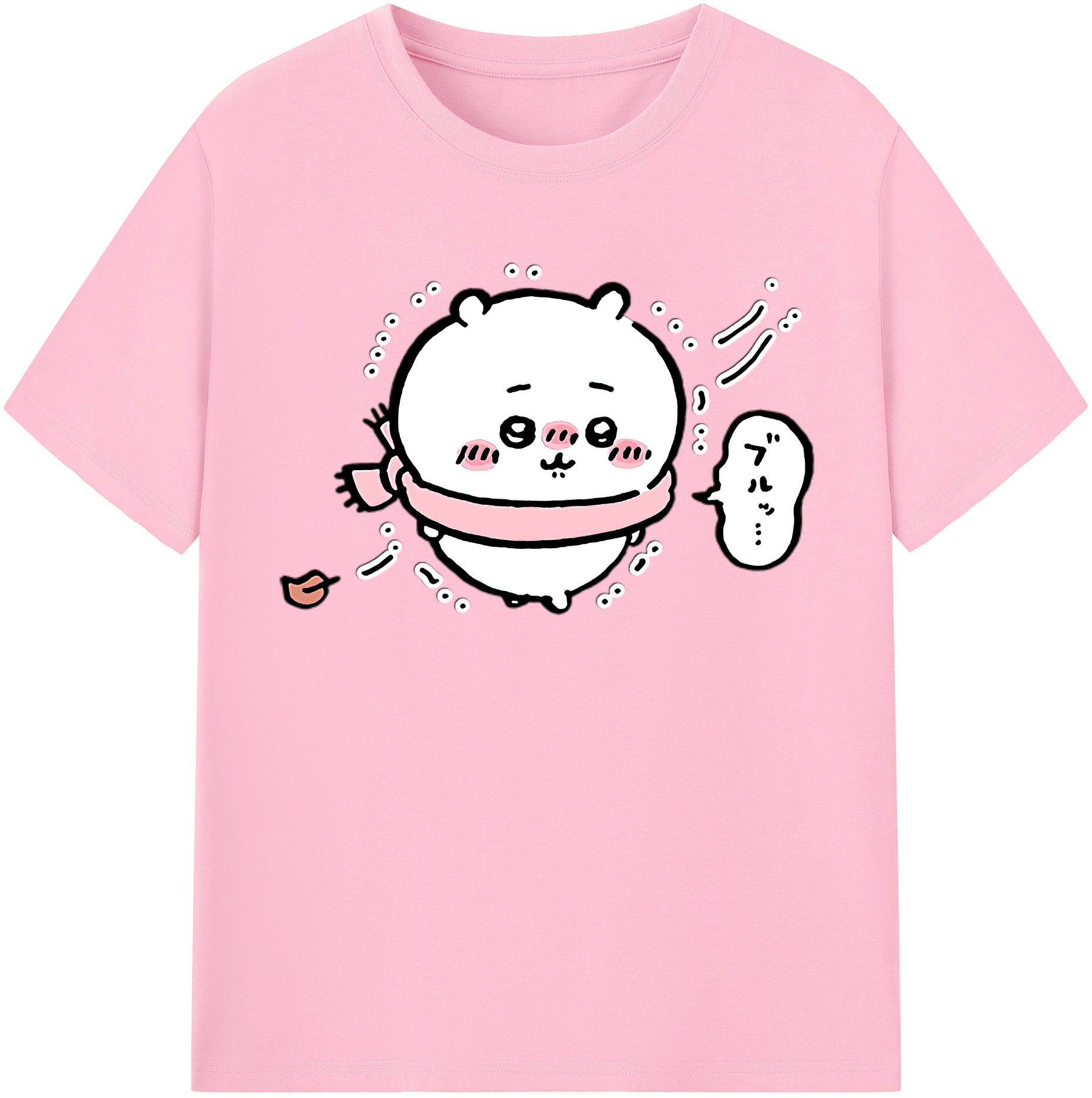 （画像用） ちいかわ ちいかわ Chii-kawa chiikawa 綿100％半袖Tシャツ（フロントプリント）
