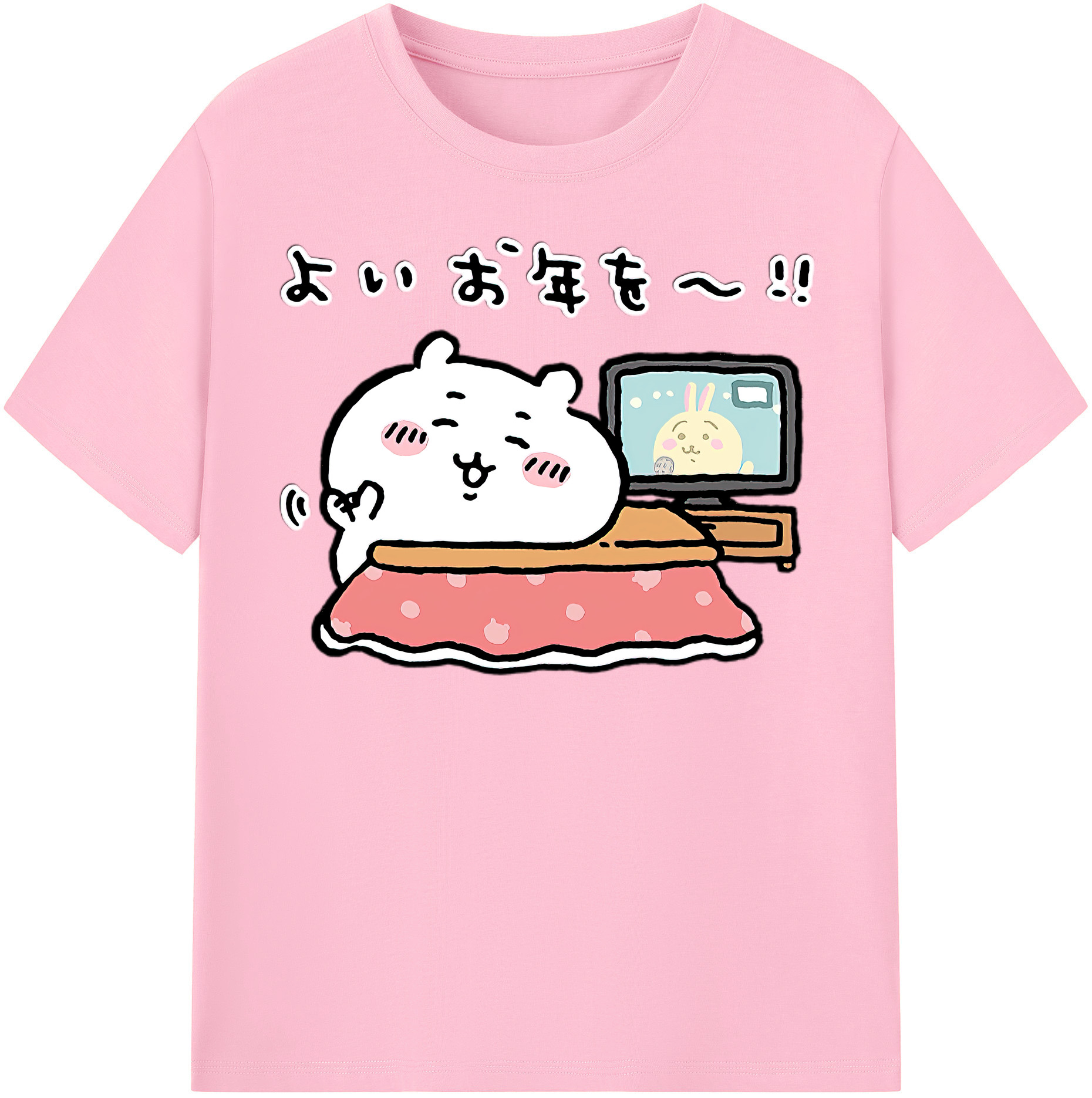 （画像用） ちいかわ ちいかわ Chii-kawa chiikawa 綿100％半袖Tシャツ（フロントプリント）