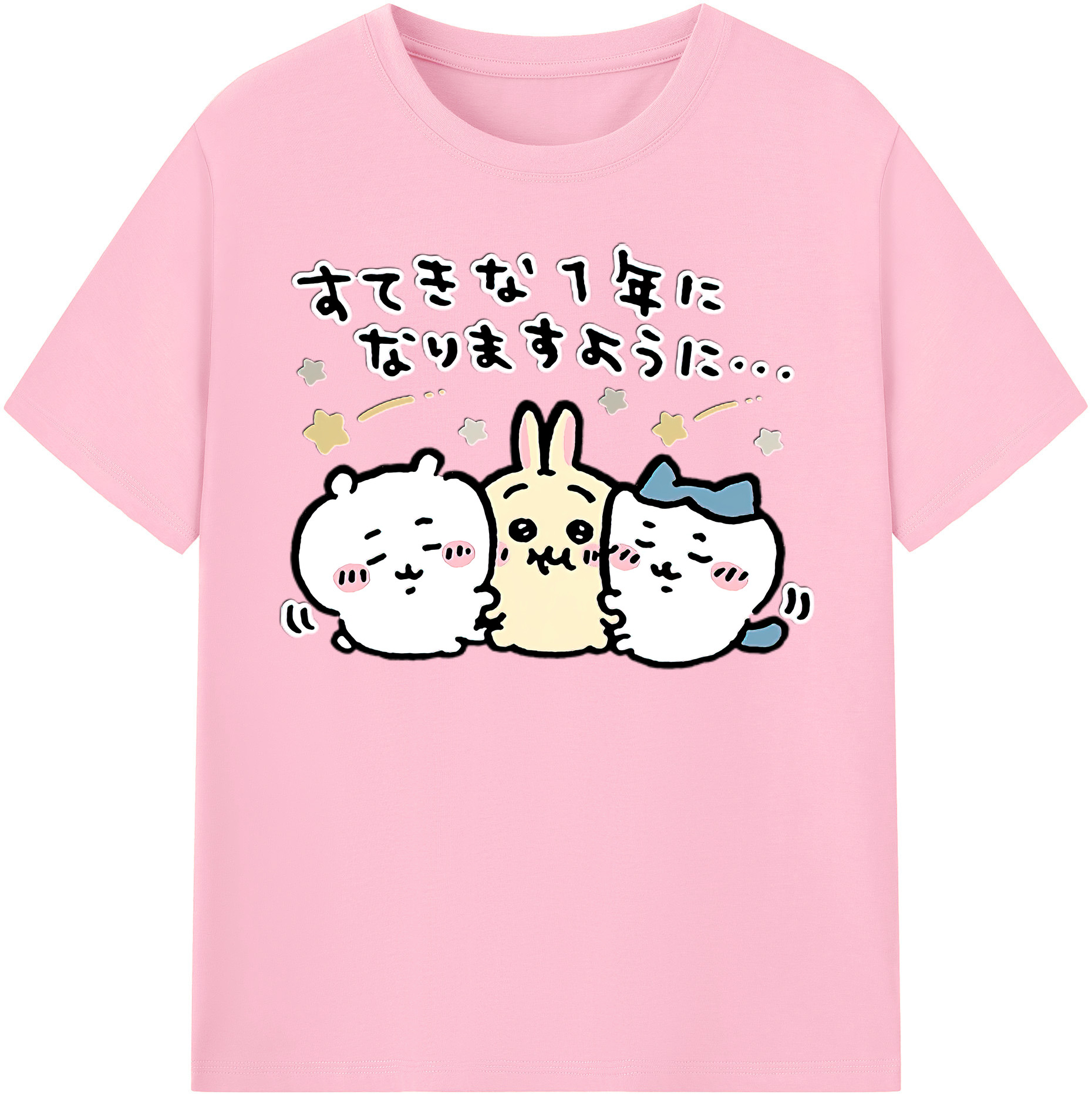 （画像用） ちいかわ ちいかわ Chii-kawa chiikawa 綿100％半袖Tシャツ（フロントプリント）
