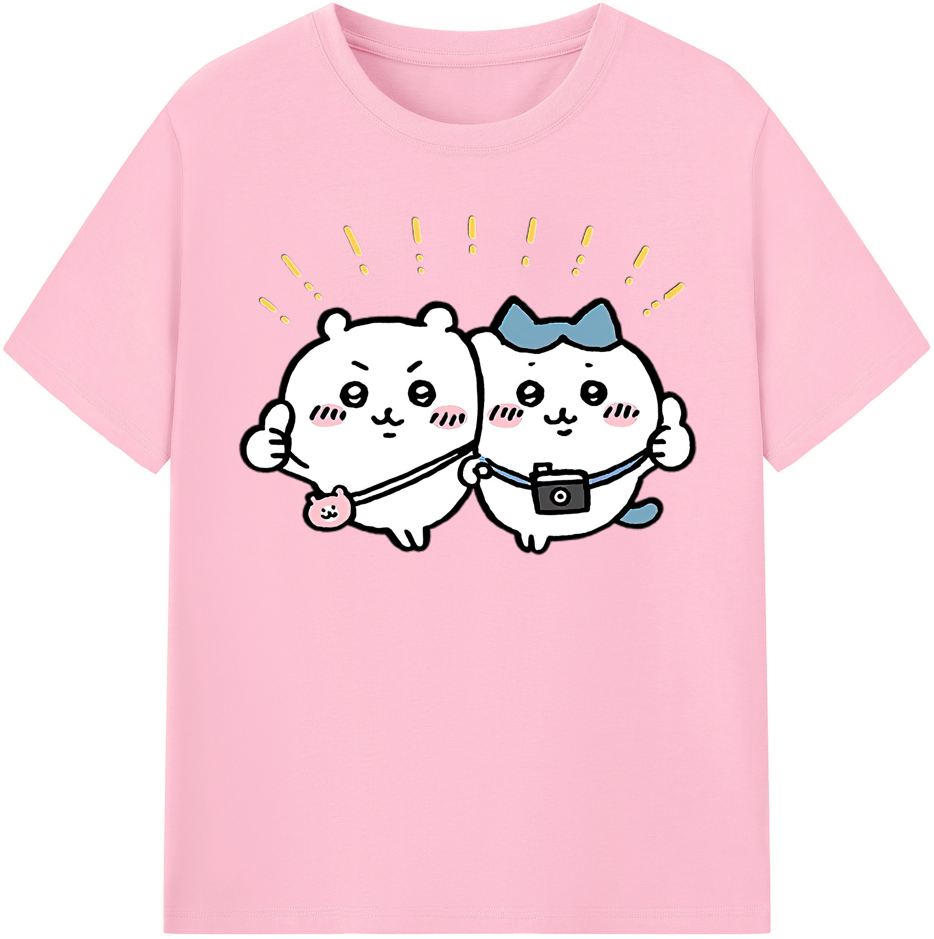 （画像用） ちいかわ ちいかわ Chii-kawa chiikawa 綿100％半袖Tシャツ（フロントプリント）