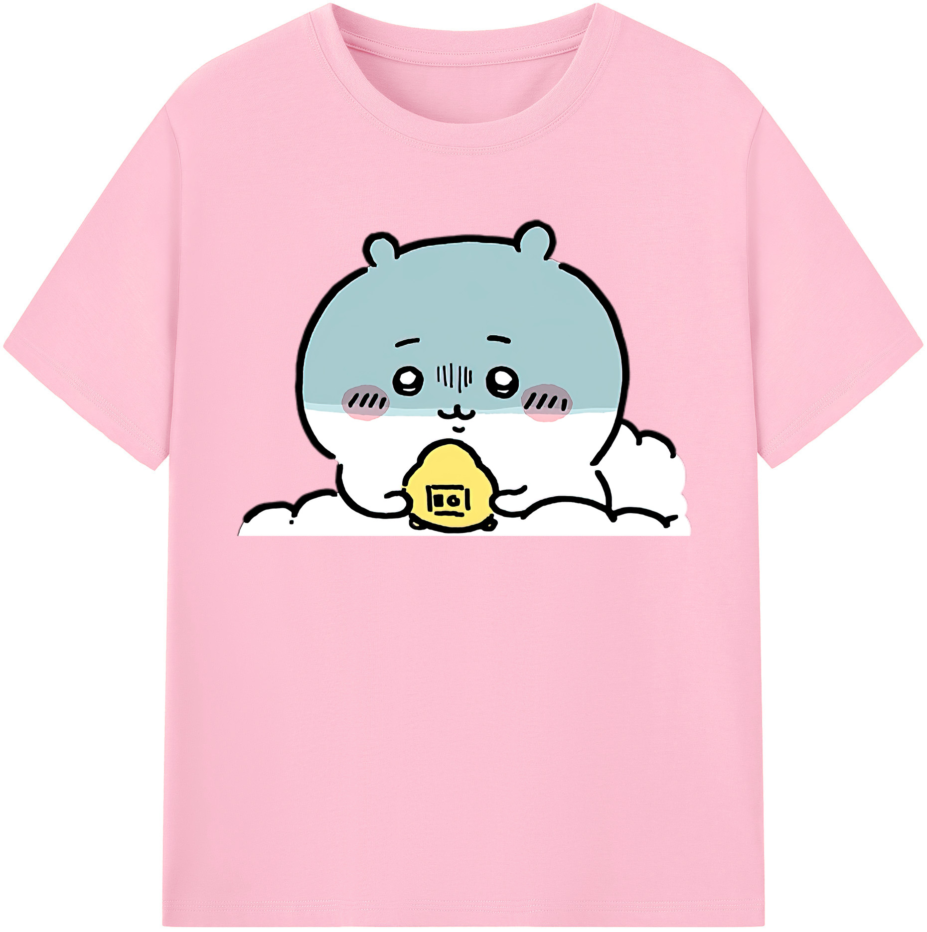 （画像用） ちいかわ ちいかわ Chii-kawa chiikawa 綿100％半袖Tシャツ（フロントプリント）