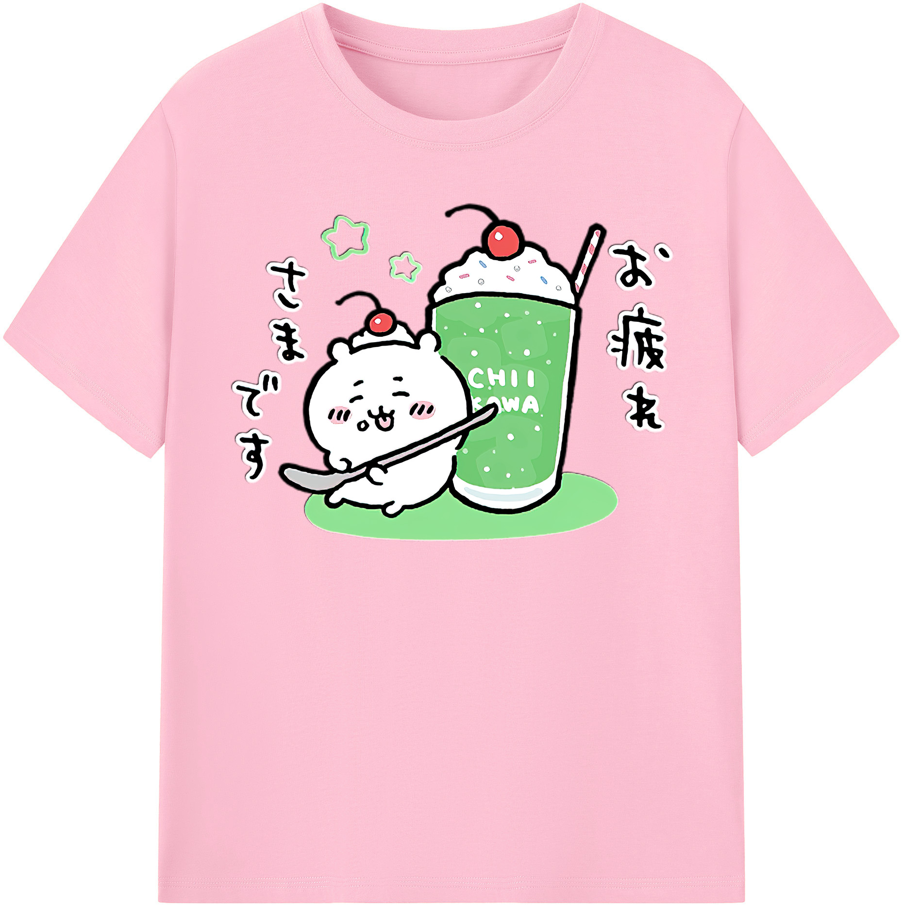 （画像用） ちいかわ ちいかわ Chii-kawa chiikawa 綿100％半袖Tシャツ（フロントプリント）