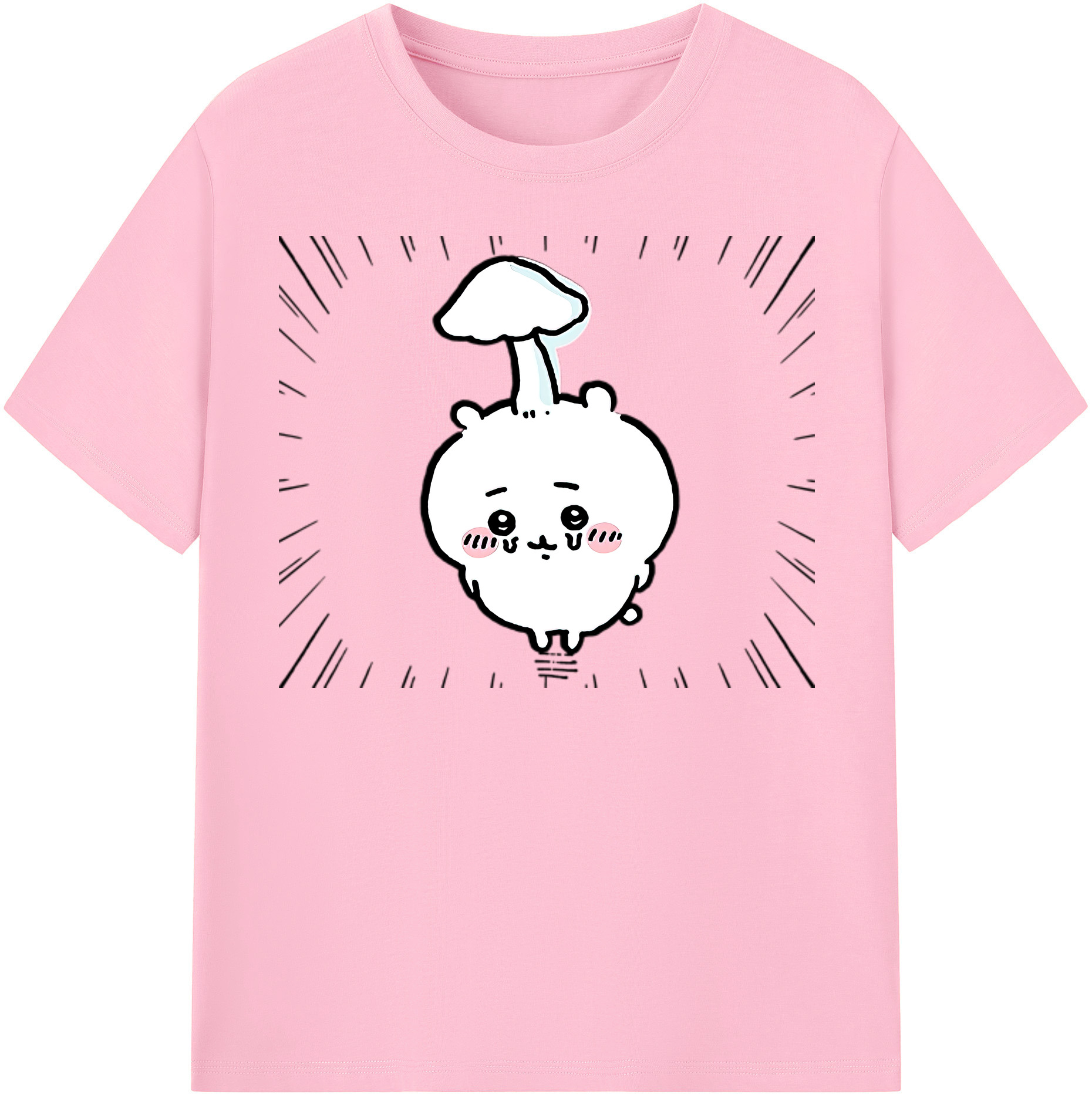 （画像用） ちいかわ ちいかわ Chii-kawa chiikawa 綿100％半袖Tシャツ（フロントプリント）