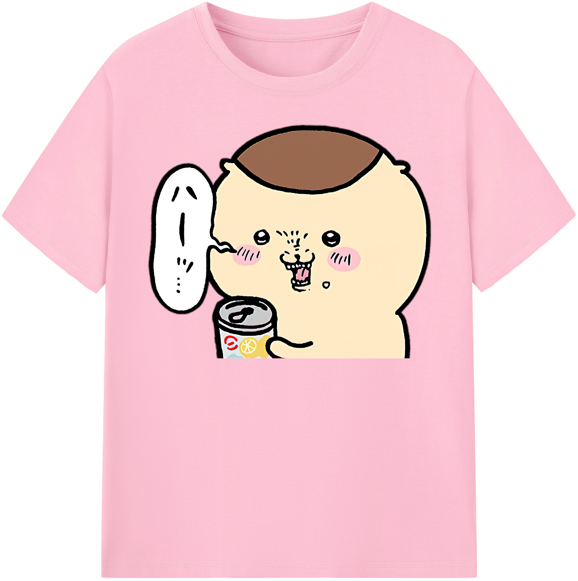（画像用） ちいかわ くりまんじゅう Chii-kawa kuri manjū 綿100％半袖Tシャツ（フロントプリント）