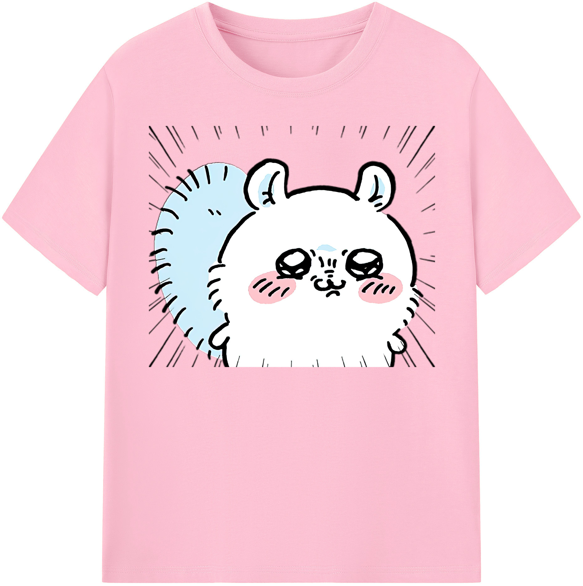 （画像用） ちいかわ モモンガ Chii-kawa Momonga 綿100％半袖Tシャツ（フロントプリント）
