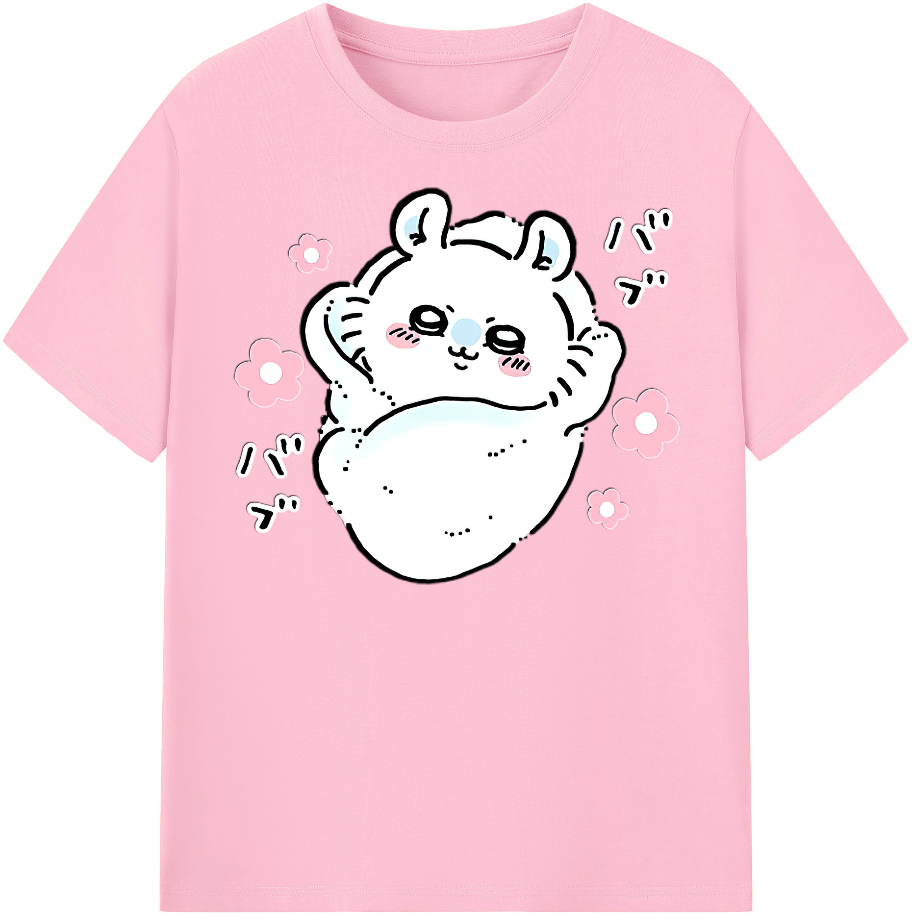 （画像用） ちいかわ モモンガ Chii-kawa Momonga 綿100％半袖Tシャツ（フロントプリント）