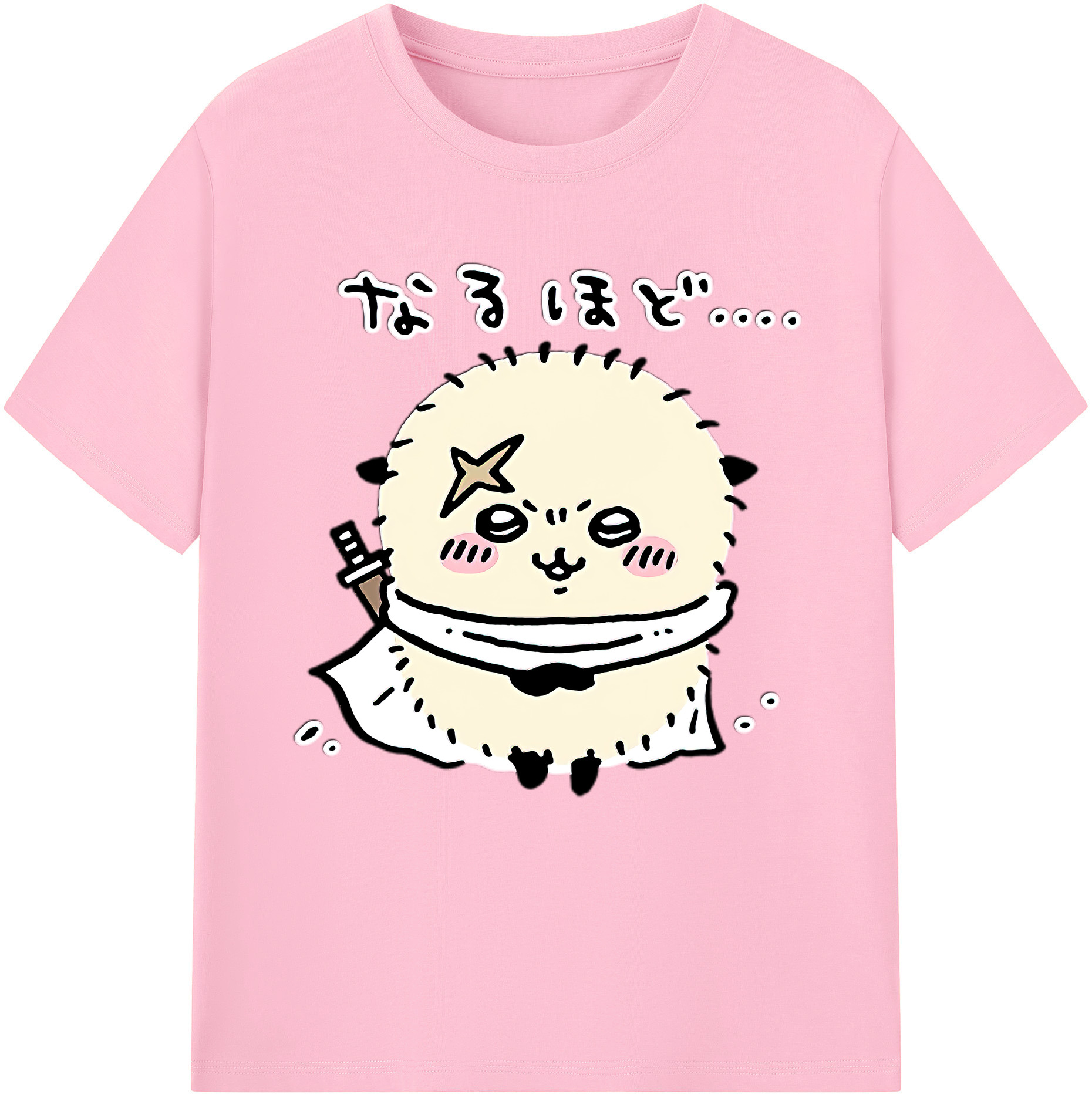 （画像用） ちいかわ ラッコ Chii-kawa Sea otter 綿100％半袖Tシャツ（フロントプリント）