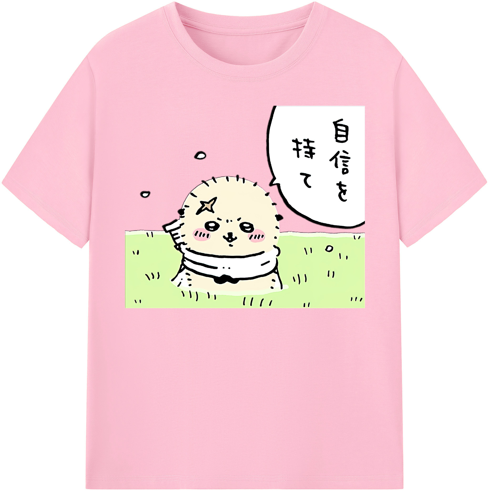 （画像用） ちいかわ ラッコ Chii-kawa Sea otter 綿100％半袖Tシャツ（フロントプリント）
