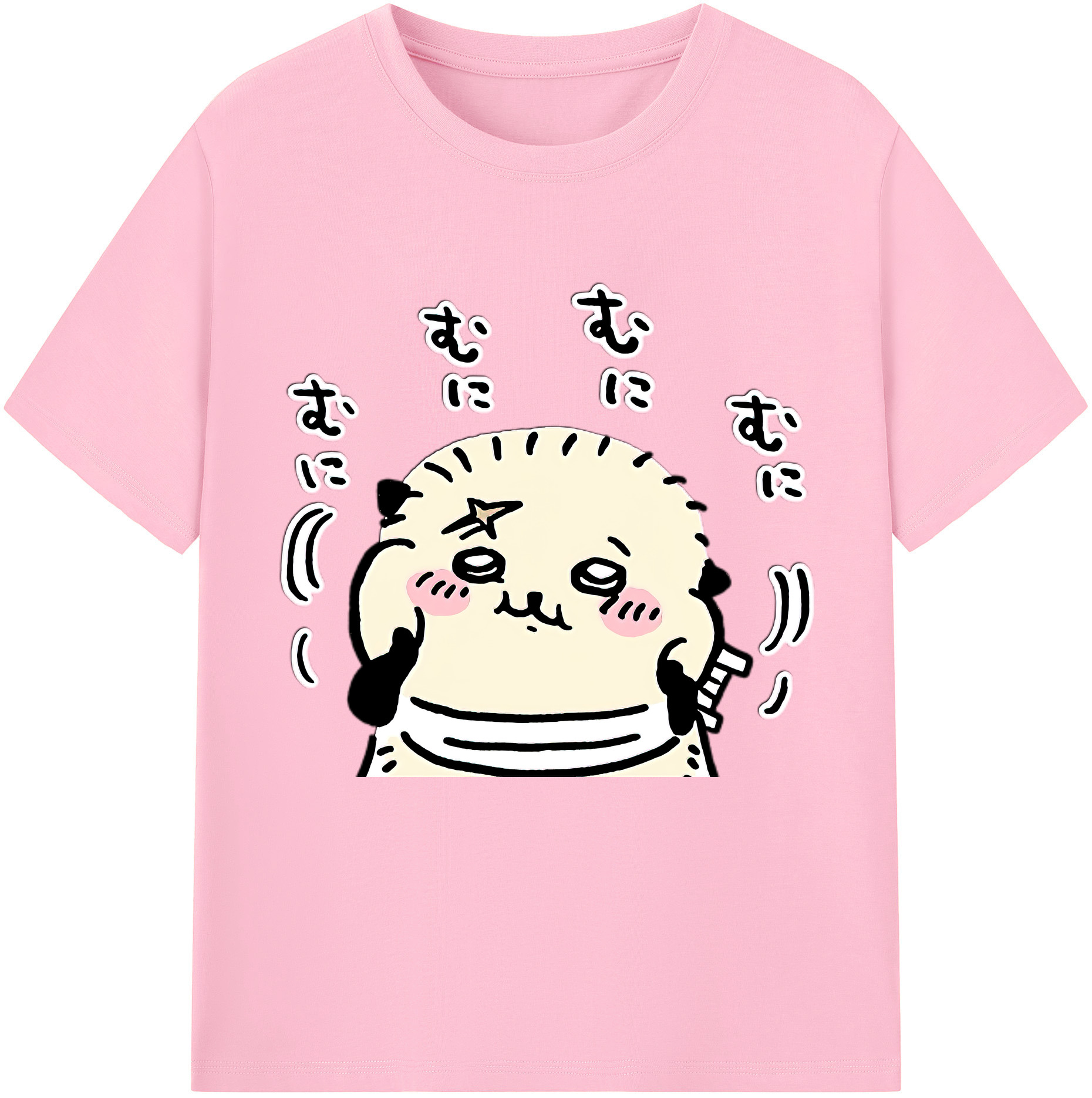 （画像用） ちいかわ ラッコ Chii-kawa Sea otter 綿100％半袖Tシャツ（フロントプリント）