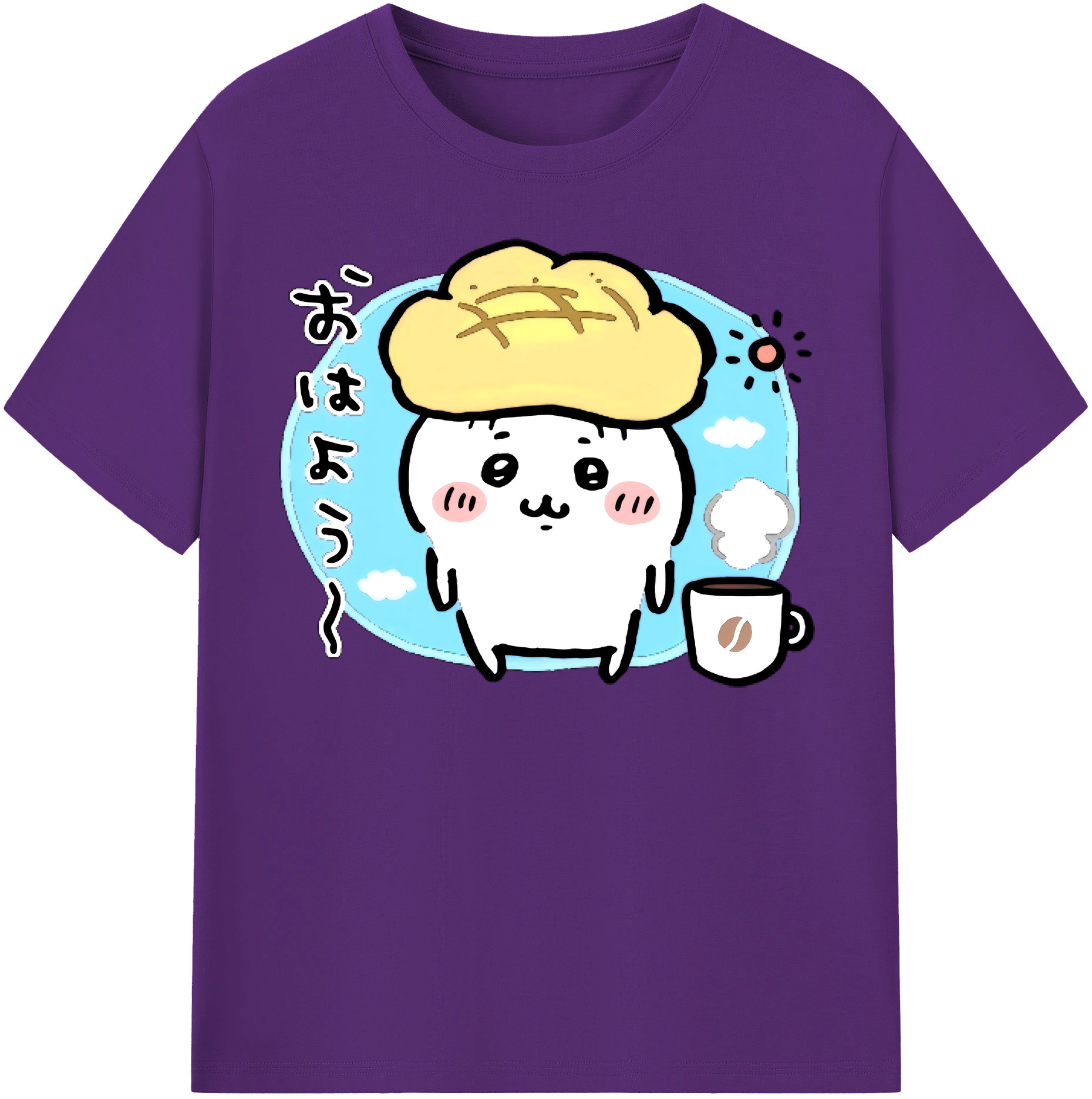 （画像用） ちいかわ ちいかわ Chii-kawa chiikawa 綿100％半袖Tシャツ（フロントプリント）